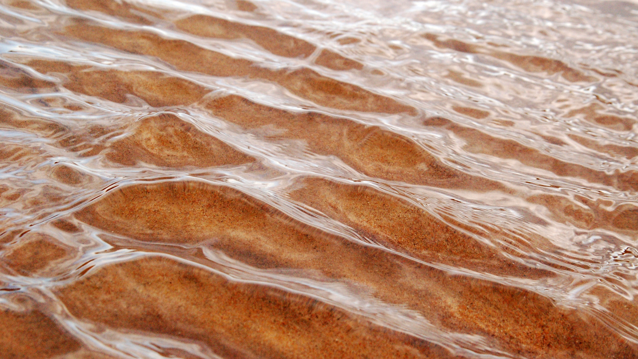 Brown and White Water Waves. Wallpaper in 1280x720 Resolution