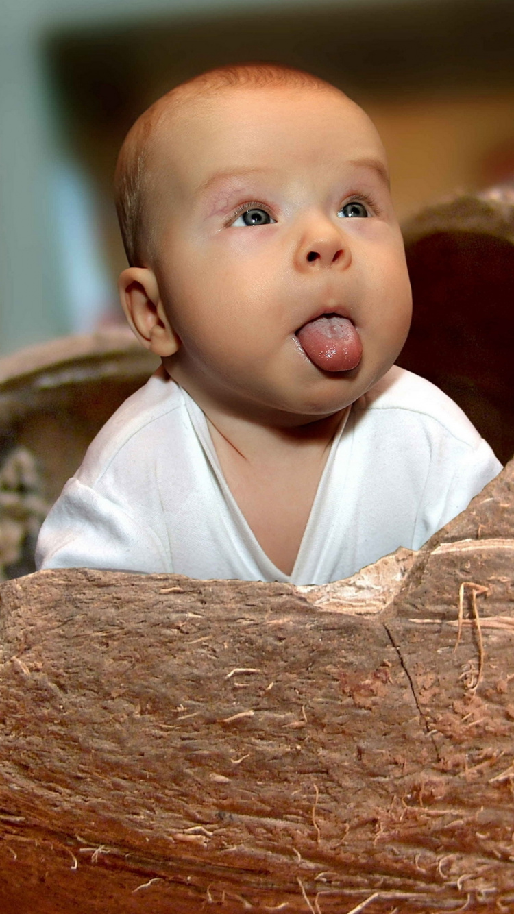 Infant, Coconut, Child. Wallpaper in 750x1334 Resolution