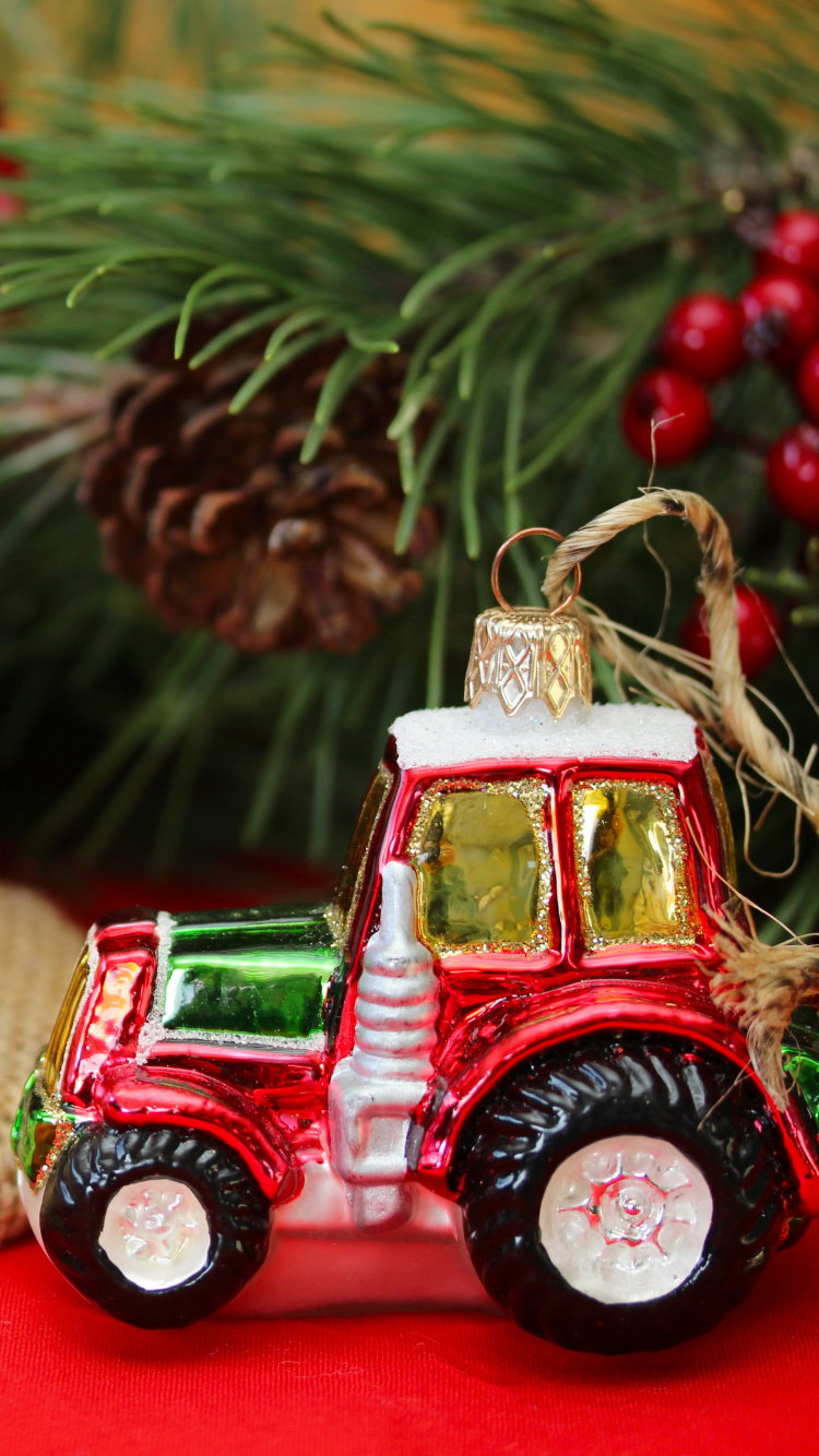 Le Jour De Noël, Santa Claus, Ornement de Noël, Décoration de Noël, Présent. Wallpaper in 750x1334 Resolution