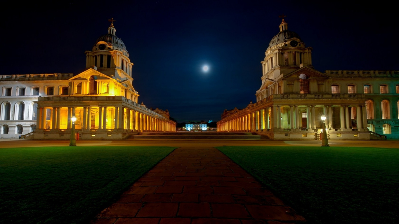 白金汉宫, 里程碑, 光, 建筑, 大笨钟 壁纸 1366x768 允许