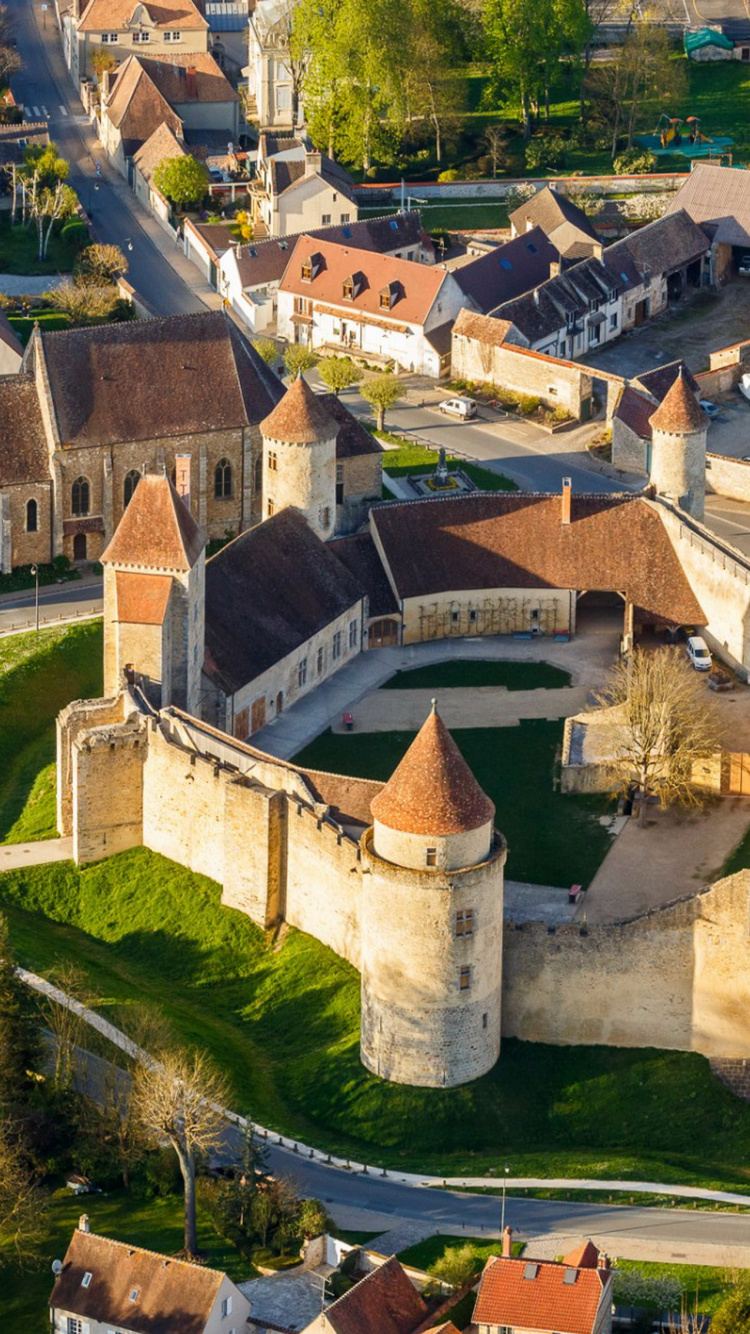 Maisons en Béton Marron et Blanc. Wallpaper in 750x1334 Resolution