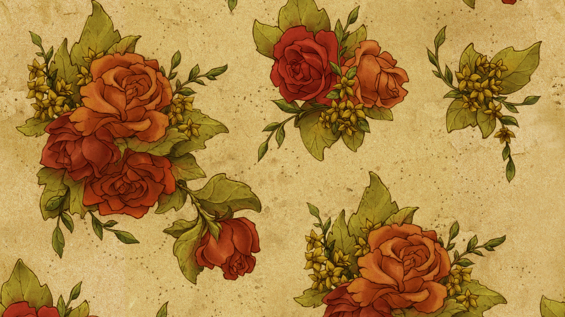 花卉设计, 玫瑰花园, 花安排, 花艺, 菌群 壁纸 1920x1080 允许