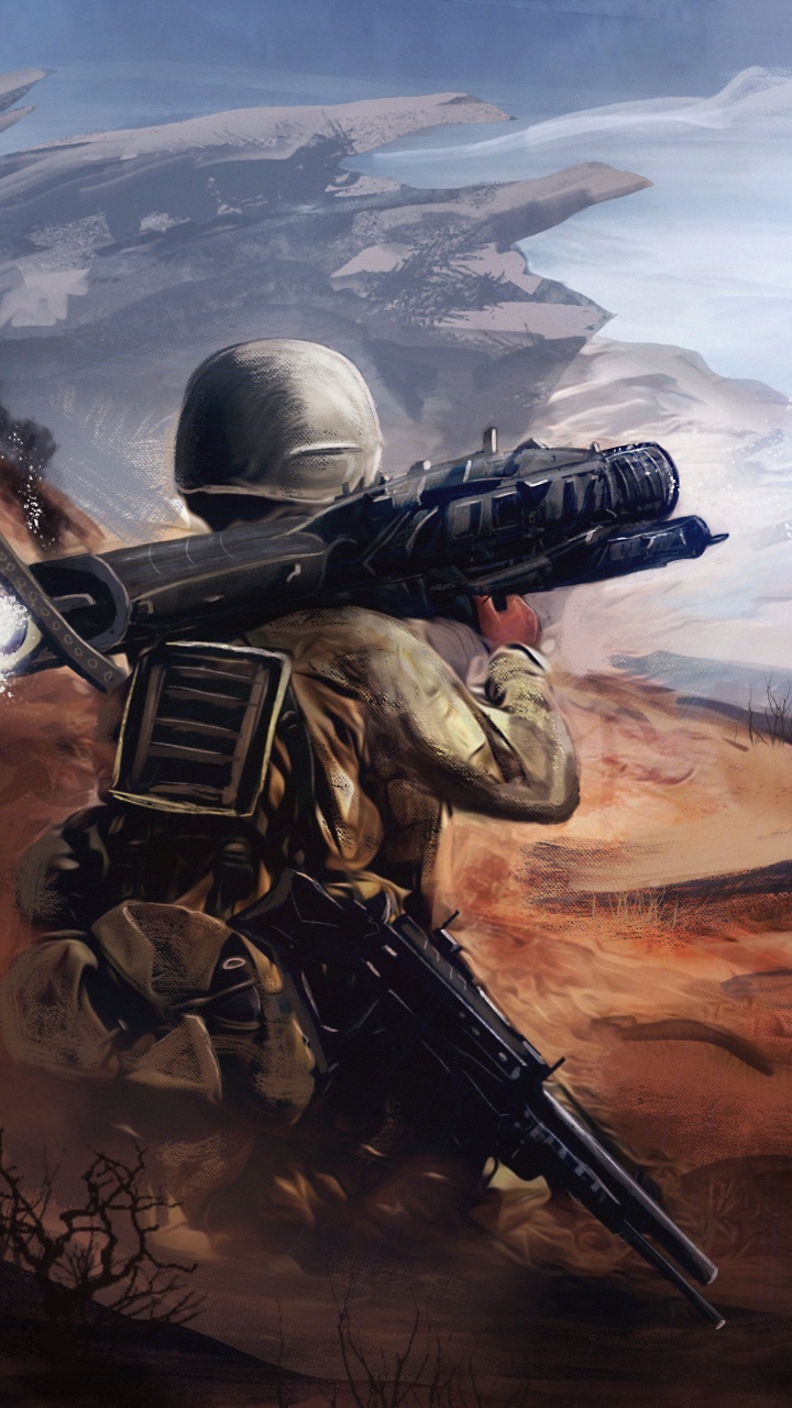 Rifle de Explotación de Robot Negro y Gris. Wallpaper in 720x1280 Resolution