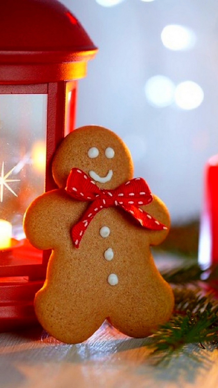 Christmas Day, Gingerbread Man, Gingerbread, Christmas Decoration, New Year. Wallpaper in 720x1280 Resolution