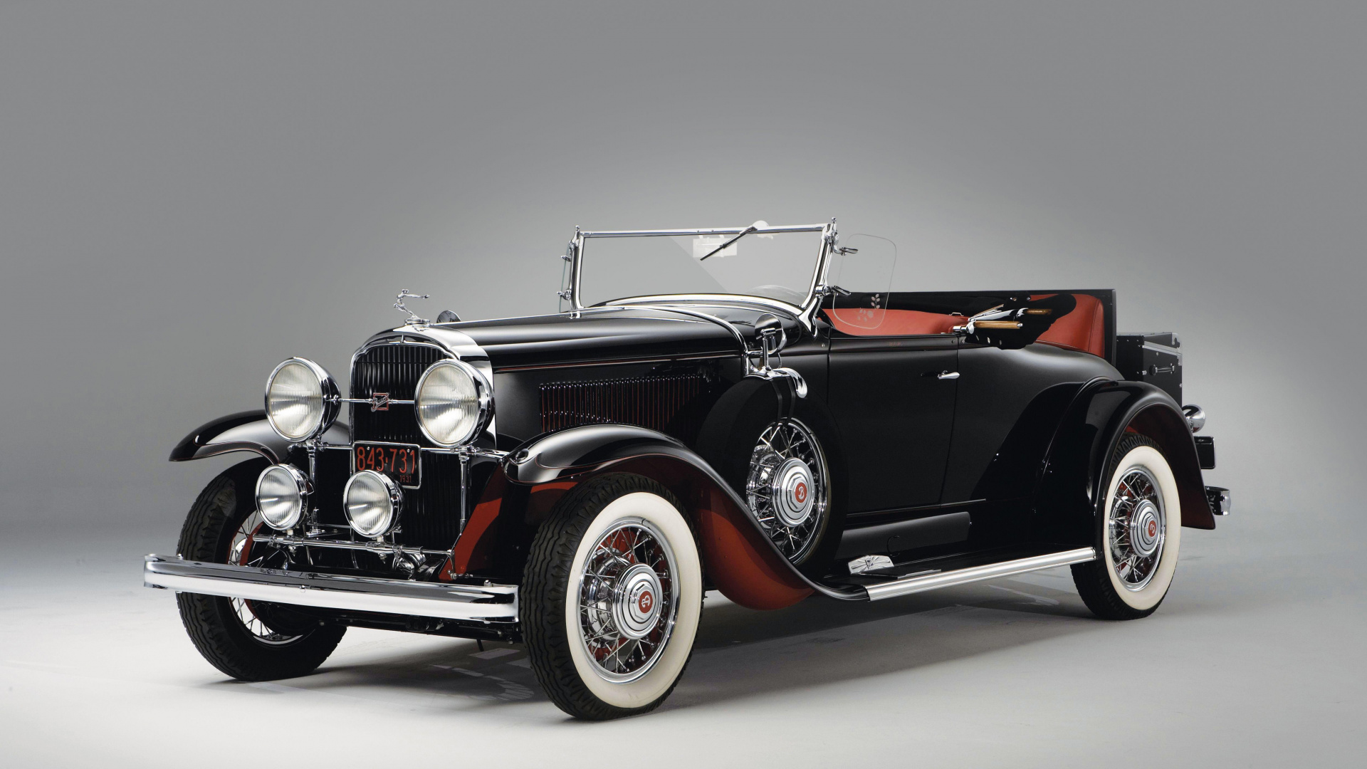 Rot-schwarzer Oldtimer. Wallpaper in 1920x1080 Resolution