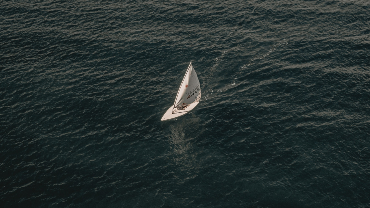 Ruhe, Birds Eye View, Welle, Gewässer, Horizont. Wallpaper in 1280x720 Resolution