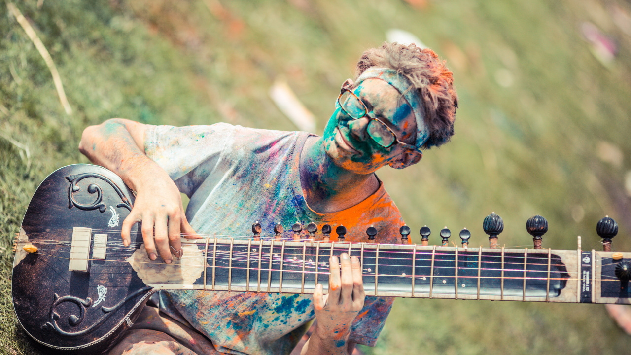 Guitar, String Instrument, Musical Instrument, Plucked String Instruments, Guitarist. Wallpaper in 1280x720 Resolution