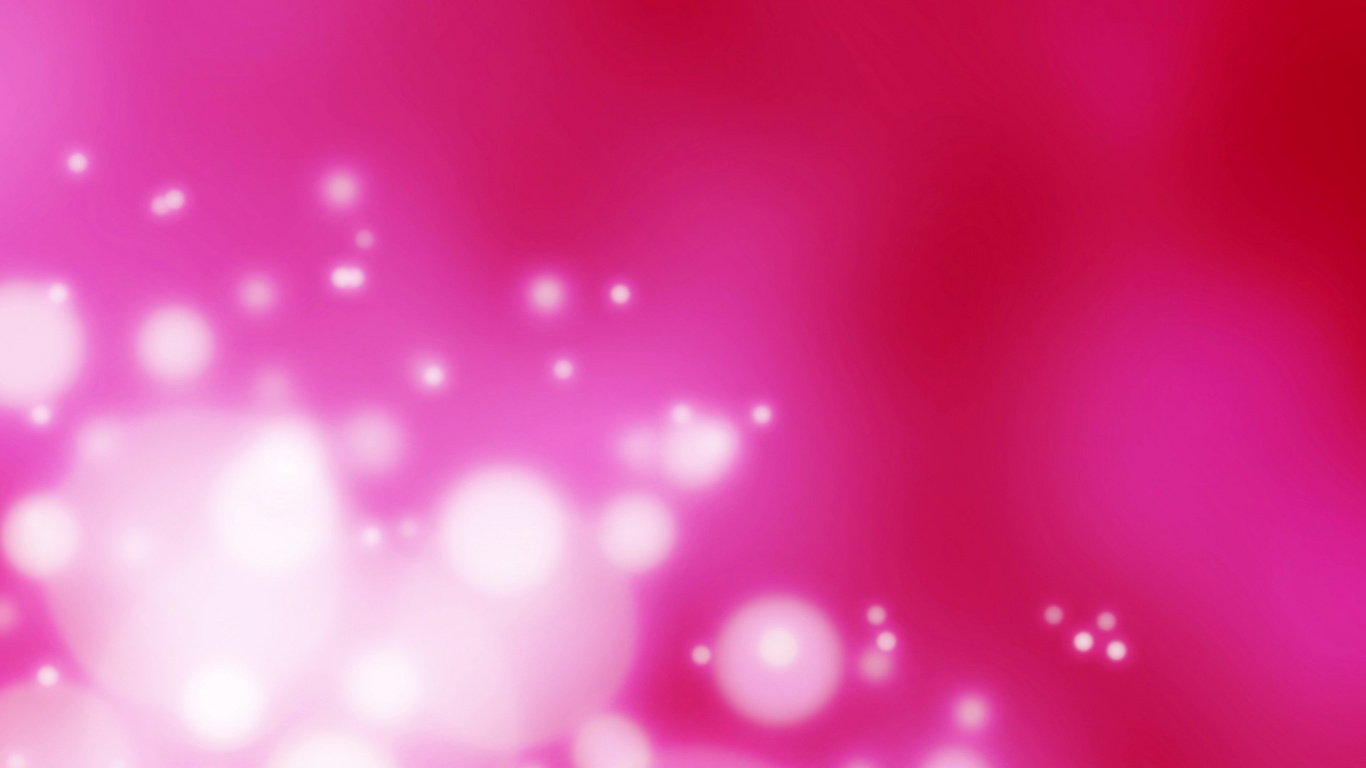 Pink and White Bokeh Lights. Wallpaper in 1366x768 Resolution