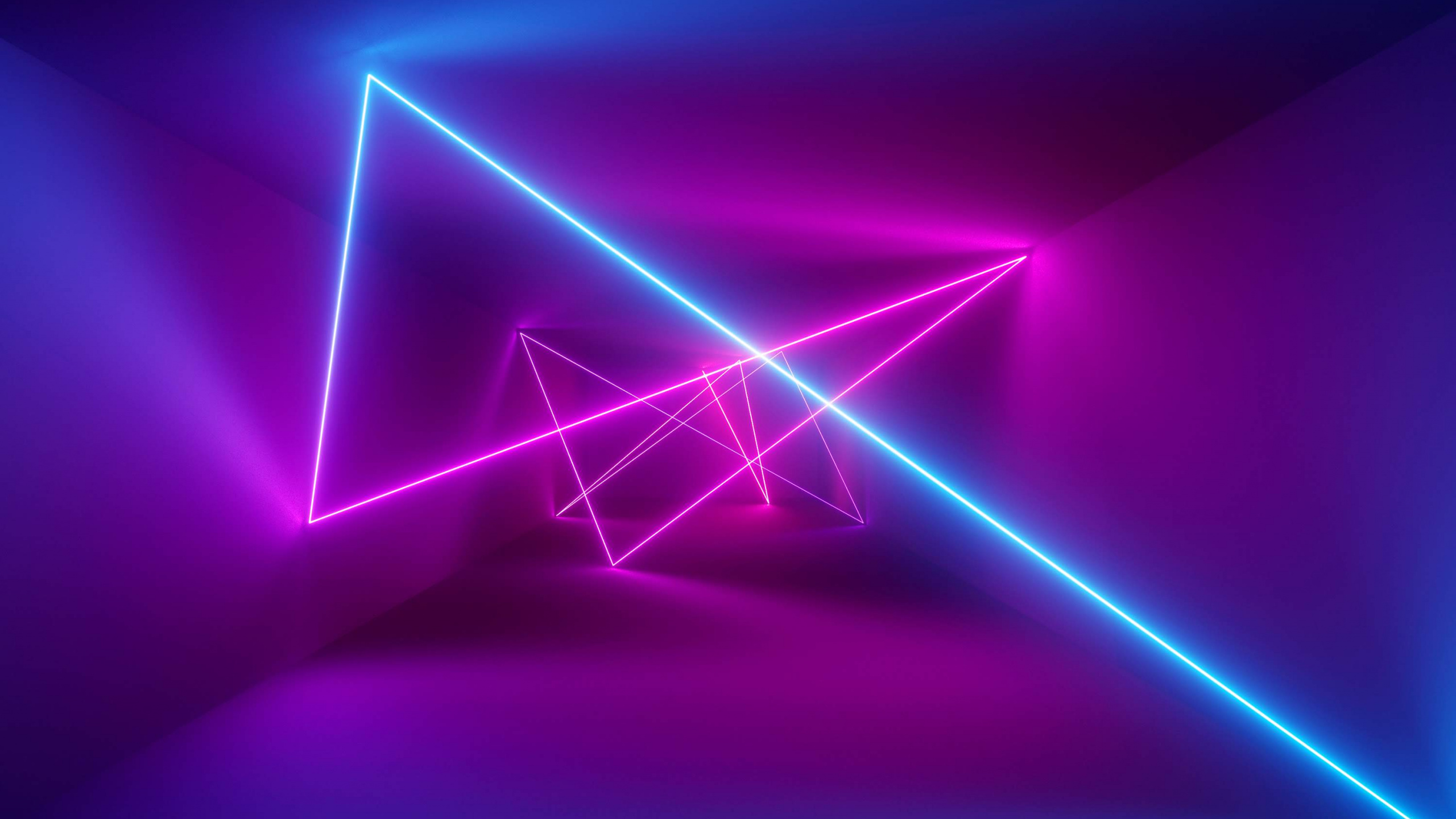 Huawei, Huawei Matebook, Neon, Blue, Colorfulness. Wallpaper in 2560x1440 Resolution