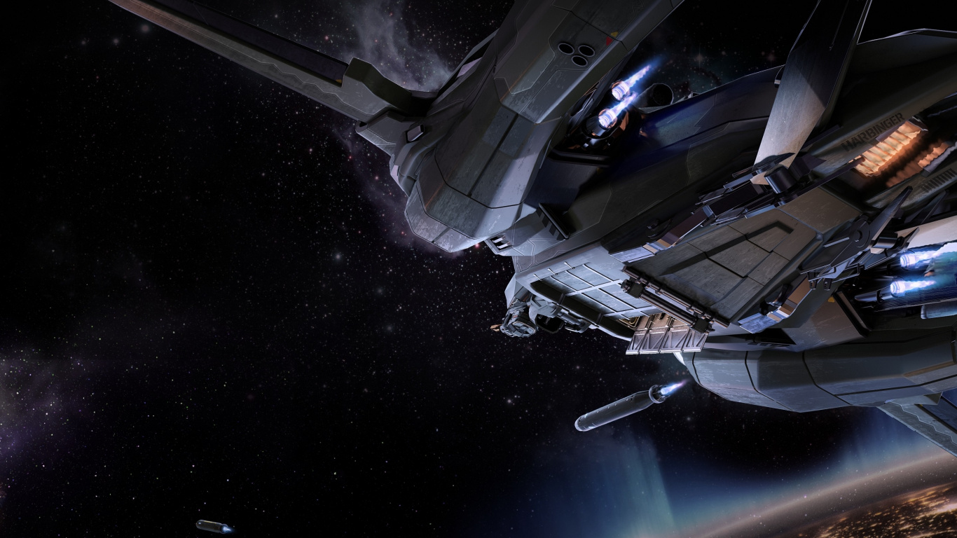 Star Citizen, Art, Outer Space, Space Station, Space. Wallpaper in 1366x768 Resolution