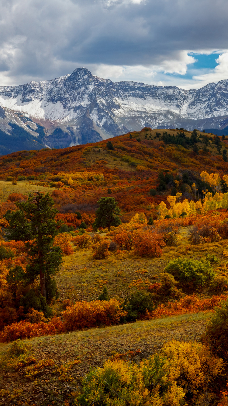 Nature, Mountain, Cloud, Plant, Leaf. Wallpaper in 750x1334 Resolution
