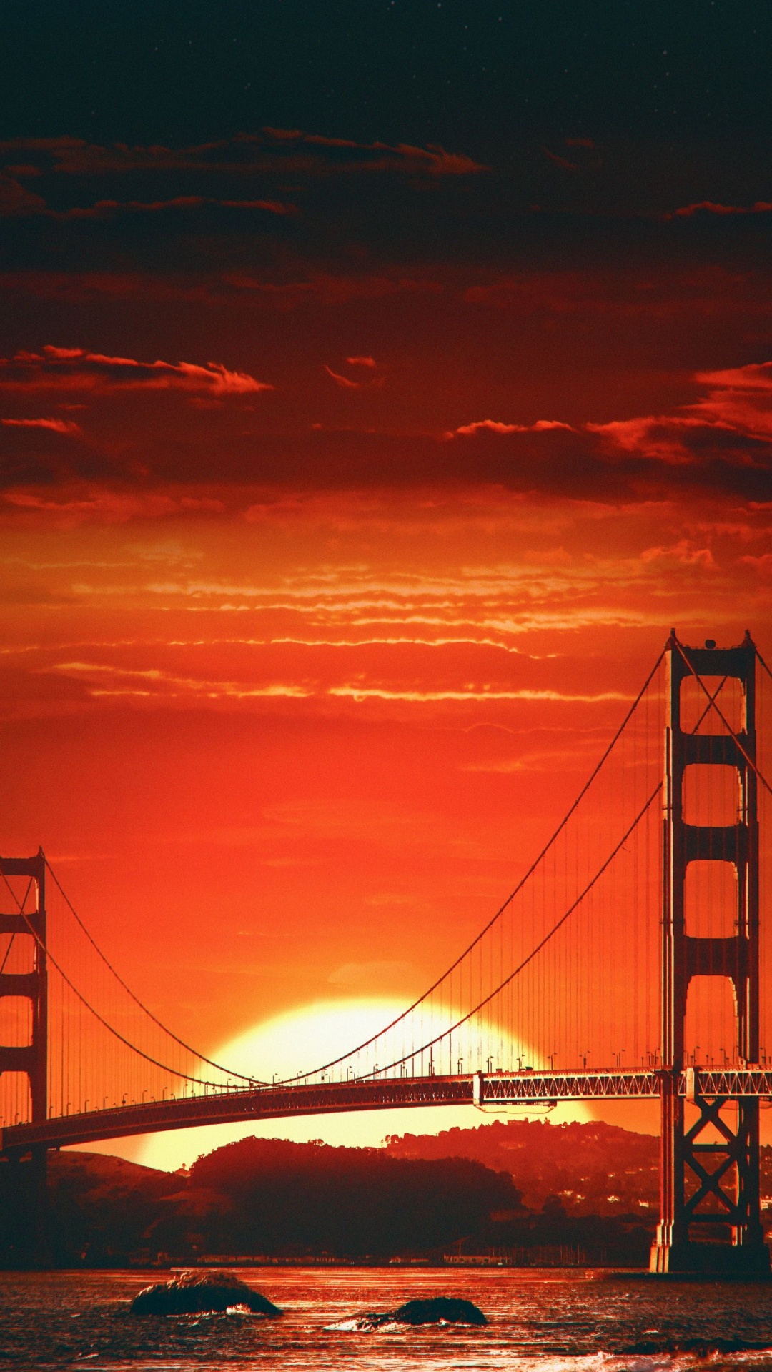 Puente Golden Gate, Puente Colgante, Presidio de San Francisco, Puente, la Bahía de San Francisco. Wallpaper in 1080x1920 Resolution