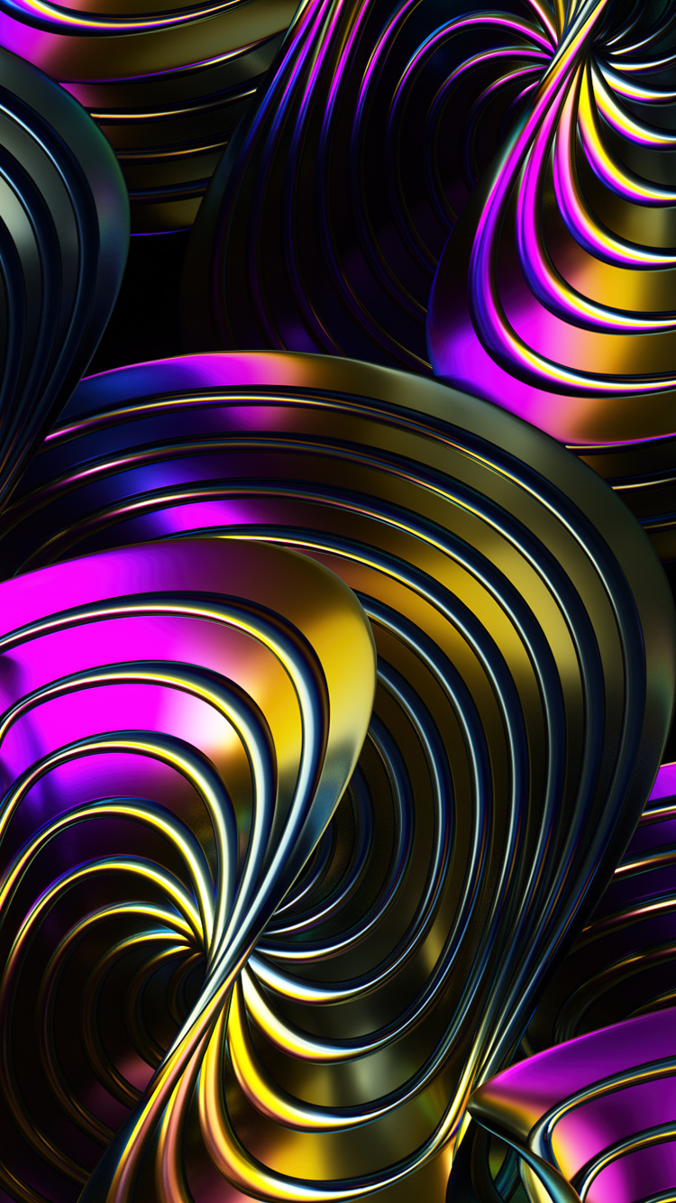 Fraktale Kunst, Kunst, Digitale Kunst, Design, Farbigkeit. Wallpaper in 750x1334 Resolution