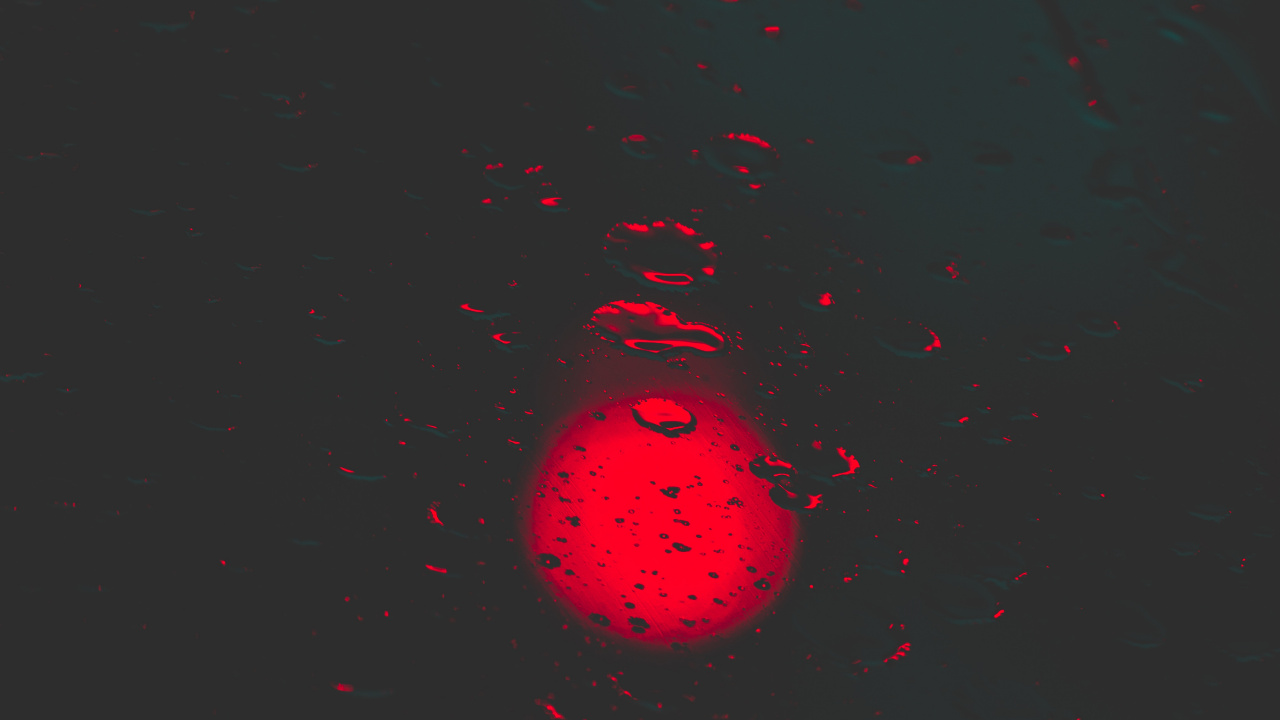 Rotes Licht Auf Schwarzem Hintergrund. Wallpaper in 1280x720 Resolution