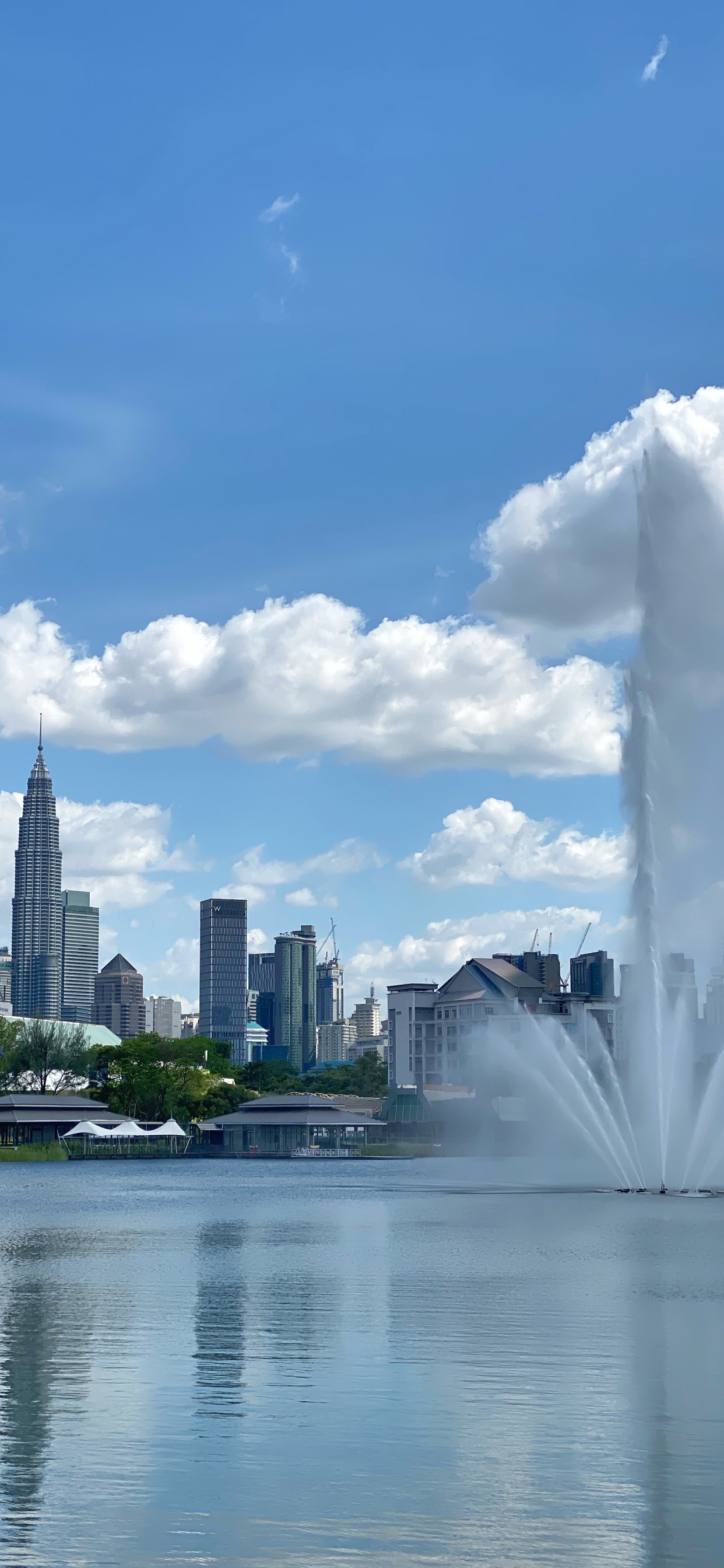 Las Torres Petronas, Kuala Lumpur, Malasia, Horizonte, Los Recursos de Agua. Wallpaper in 1242x2688 Resolution