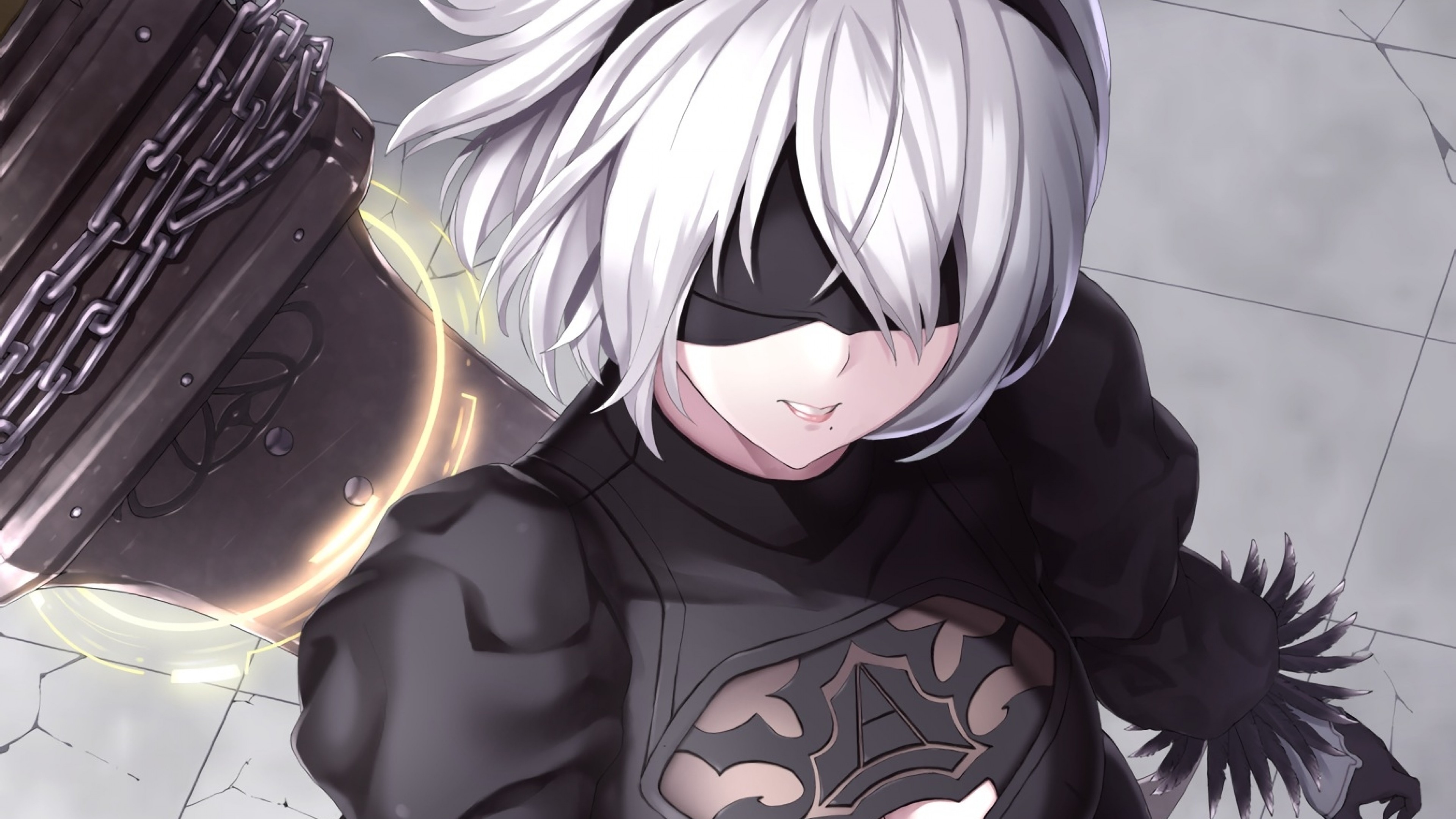 Blauhaariger Männlicher Anime-Charakter. Wallpaper in 3840x2160 Resolution