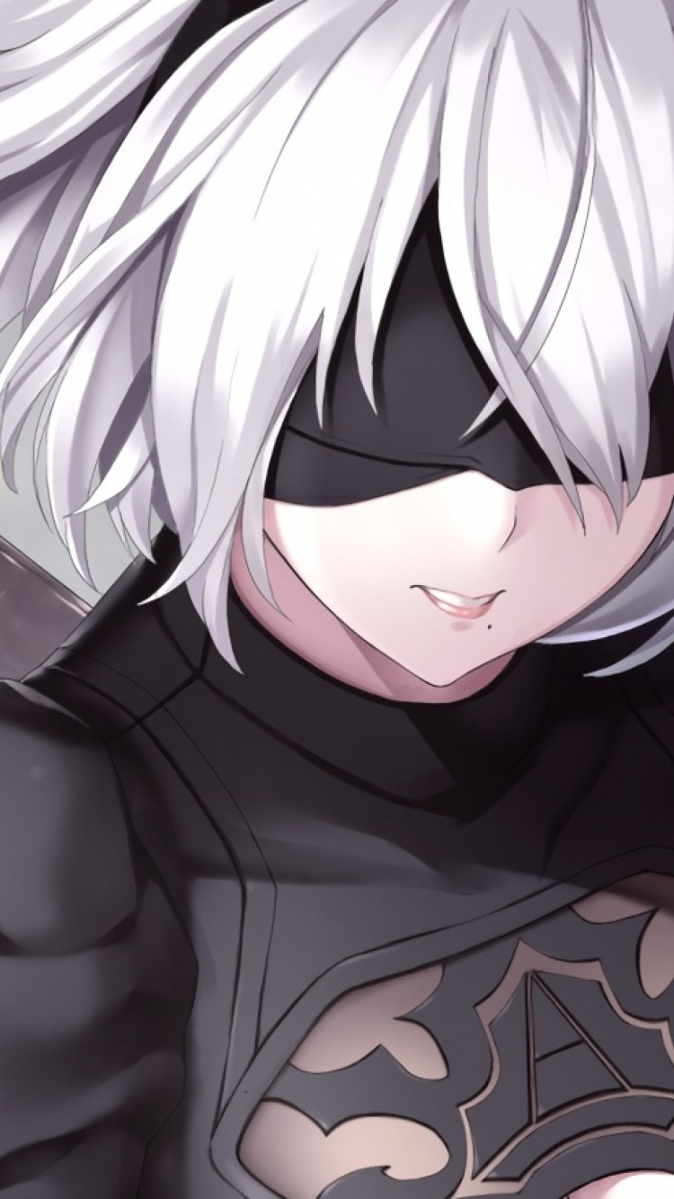 Blauhaariger Männlicher Anime-Charakter. Wallpaper in 750x1334 Resolution