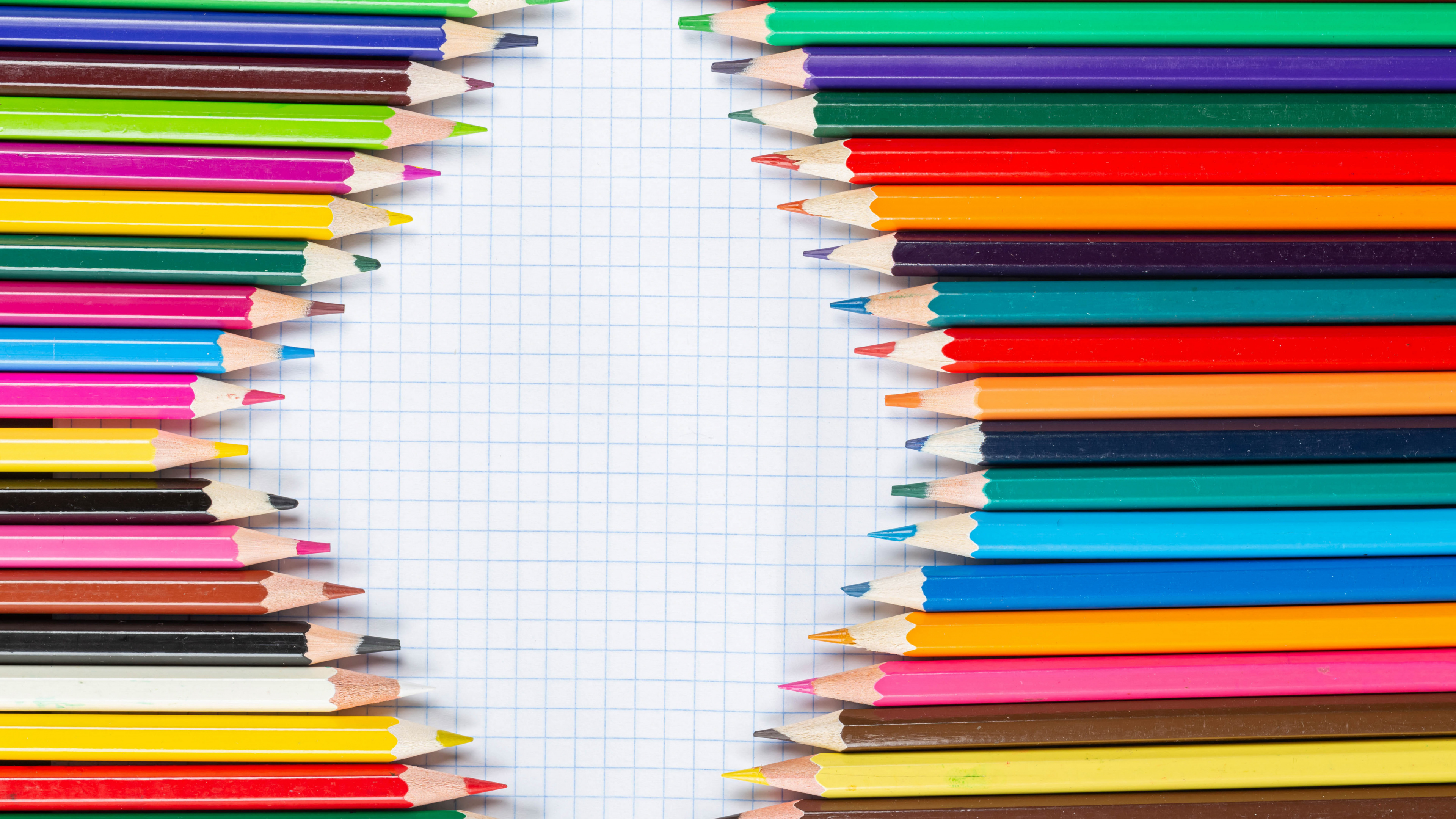 Pencil, Colorfulness, Writing Implement, Line, Rectangle. Wallpaper in 3840x2160 Resolution