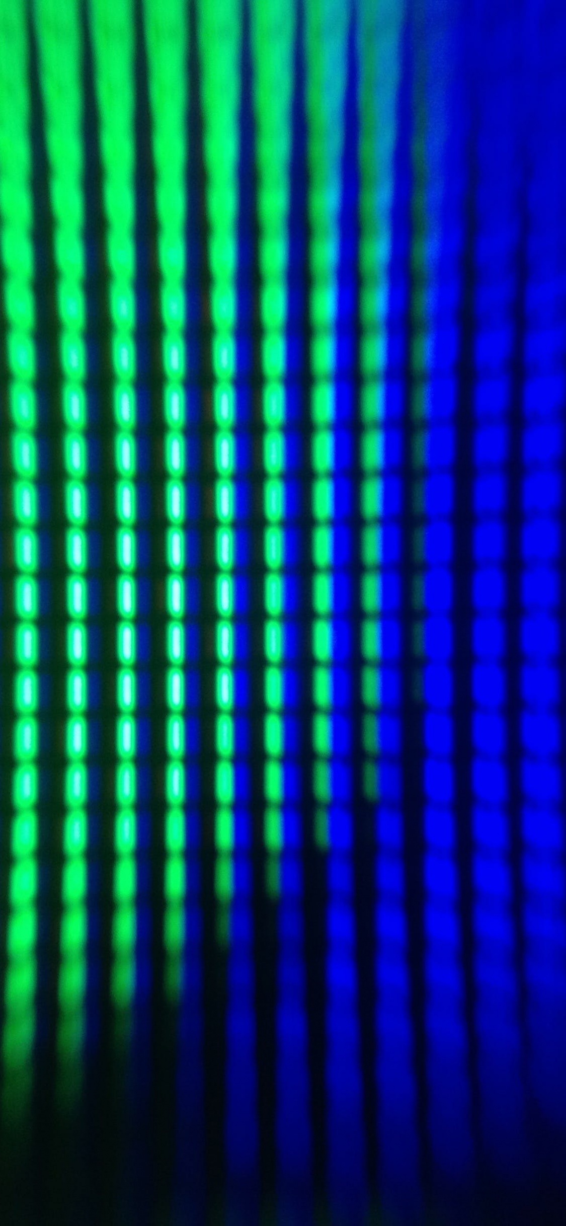 Fond D'écran Numérique Lumière Bleue et Verte. Wallpaper in 1125x2436 Resolution