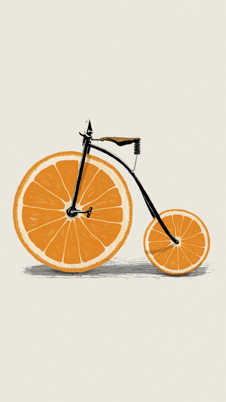 Orange Fruit on White Background. Wallpaper in 750x1334 Resolution