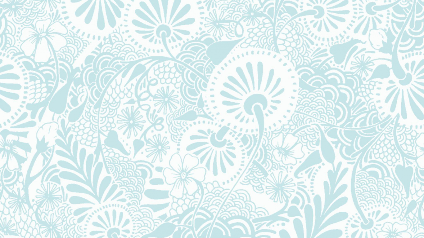 Schwarz-weißes Florales Textil. Wallpaper in 1366x768 Resolution