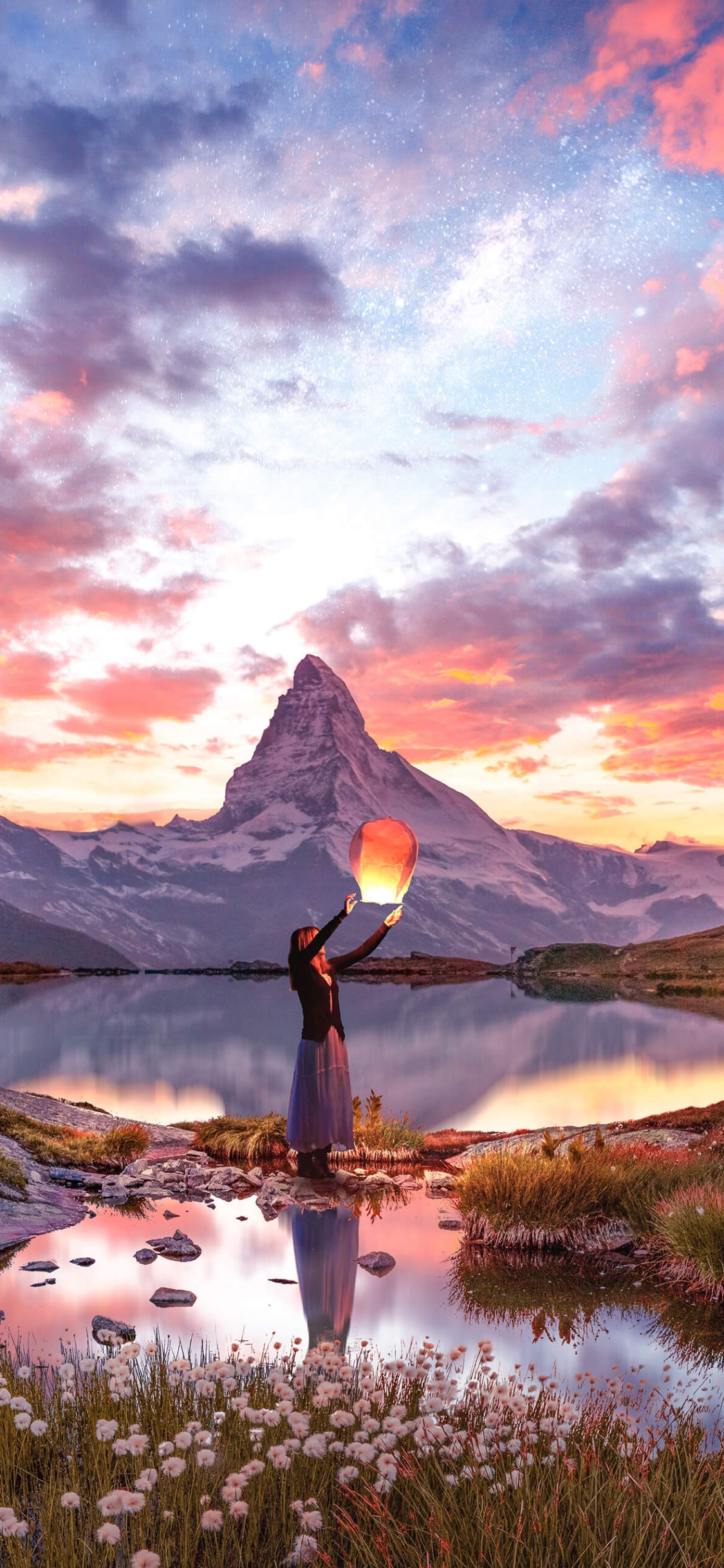 Cloud, Wasser, Afterglow, Naturlandschaft, Menschen in Der Natur. Wallpaper in 1125x2436 Resolution