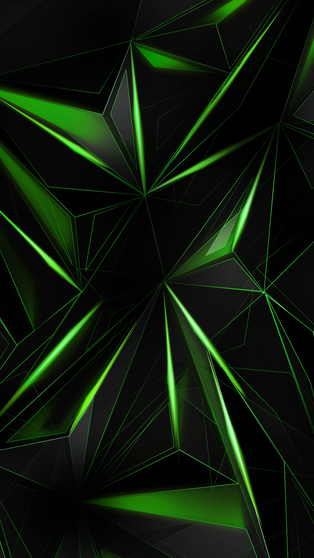 Luz, Simetría, Verde, Triangulo, Arte. Wallpaper in 1080x1920 Resolution