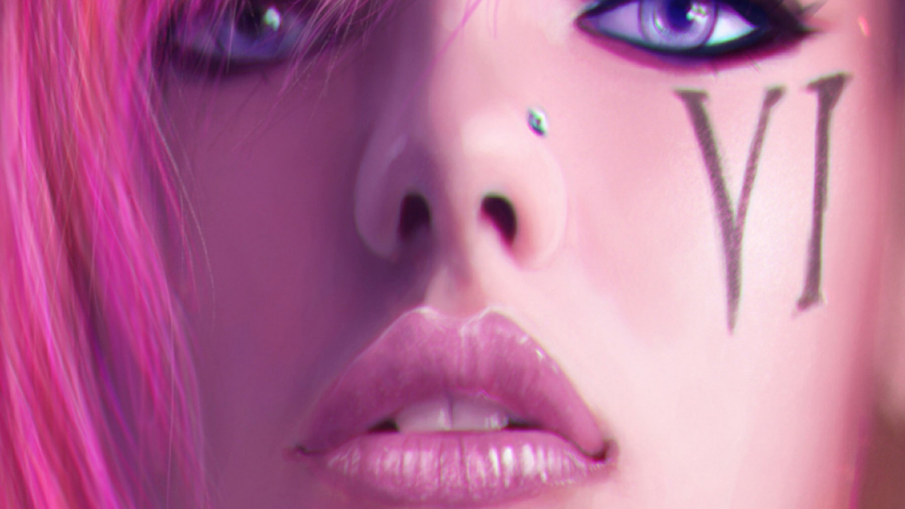 Beauty, vi The Piltover Enforcer, Forehead, Hair, Skin. Wallpaper in 1280x720 Resolution