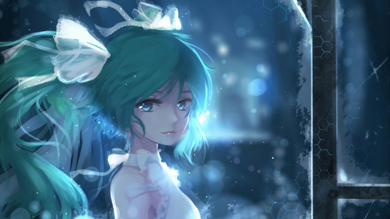 Femme Aux Cheveux Rouges en Robe Blanche Personnage D'anime. Wallpaper in 1366x768 Resolution