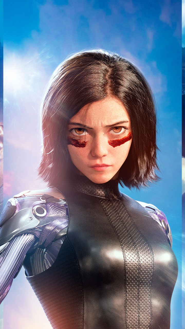 罗莎·萨拉扎（Rosa Salazar）, 艾丽塔的战斗天使, 电影, 英雄, 超级英雄 壁纸 720x1280 允许