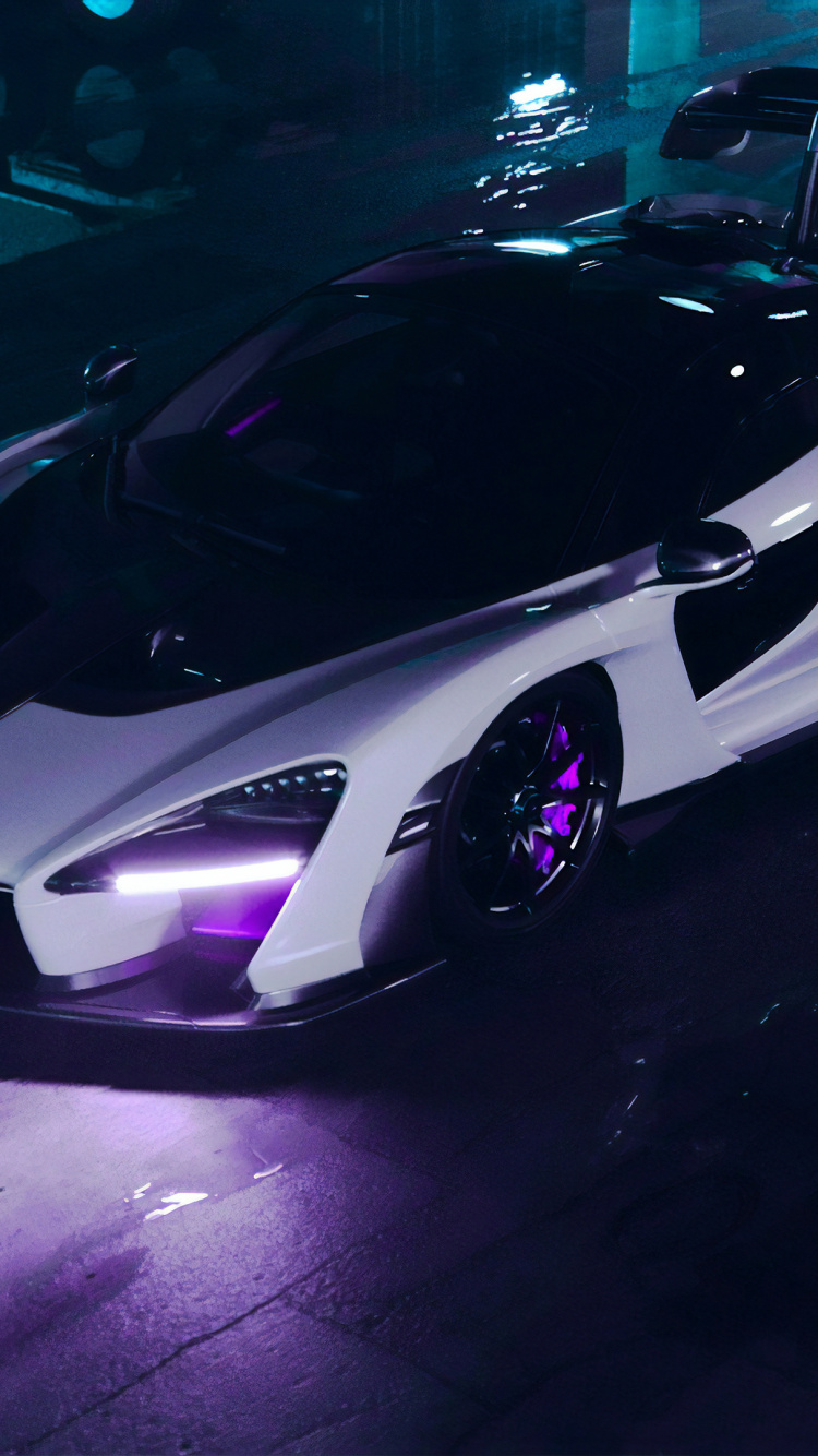 White and Black Lamborghini Aventador. Wallpaper in 750x1334 Resolution