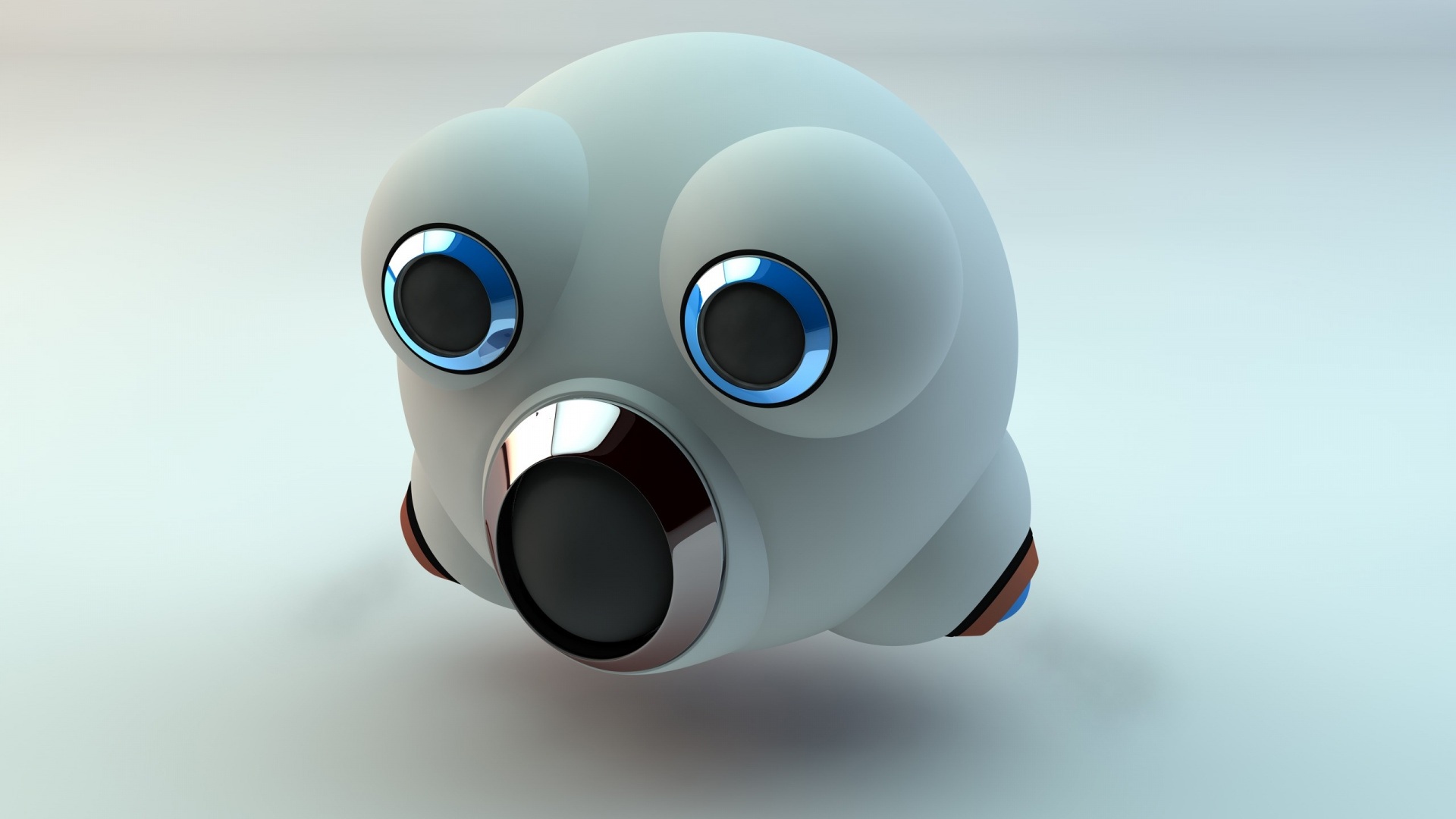 Juguete Robot Azul y Blanco. Wallpaper in 1920x1080 Resolution