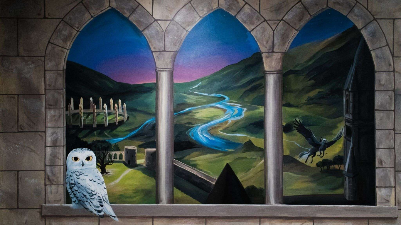 Pintura de Pájaro Blanco y Azul. Wallpaper in 1366x768 Resolution