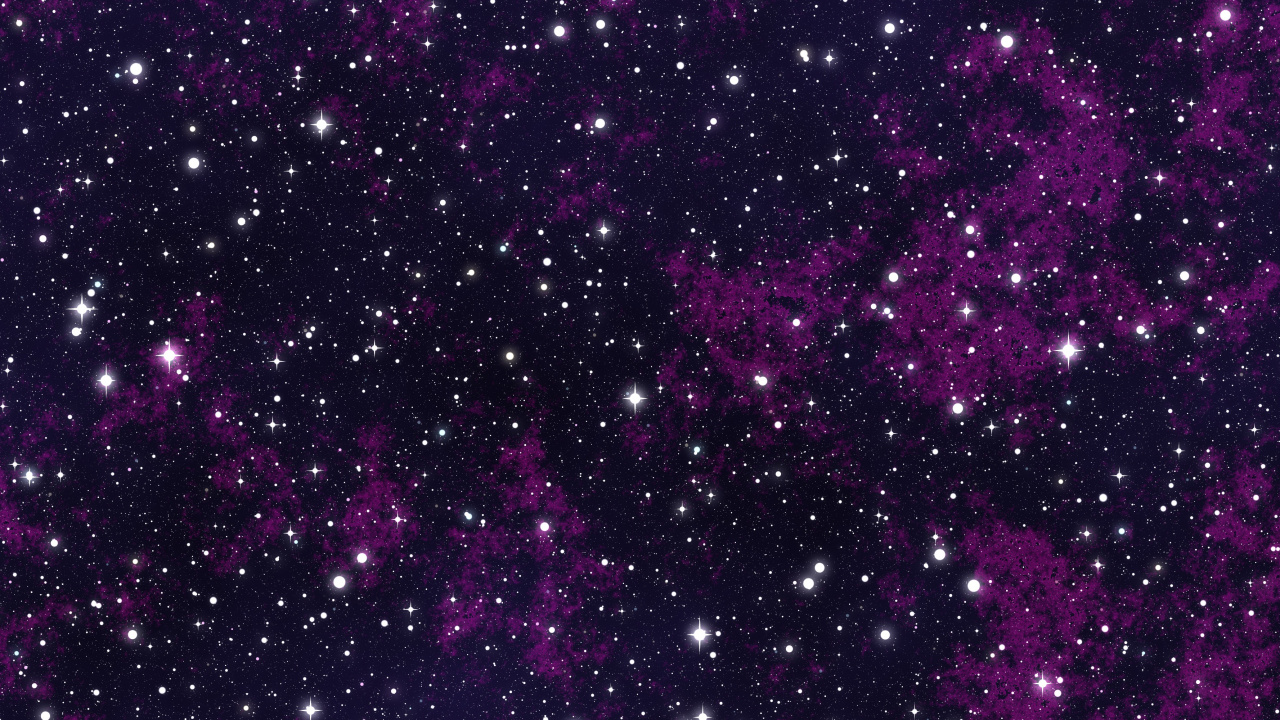 Nuit Étoilée Violette et Blanche. Wallpaper in 1280x720 Resolution