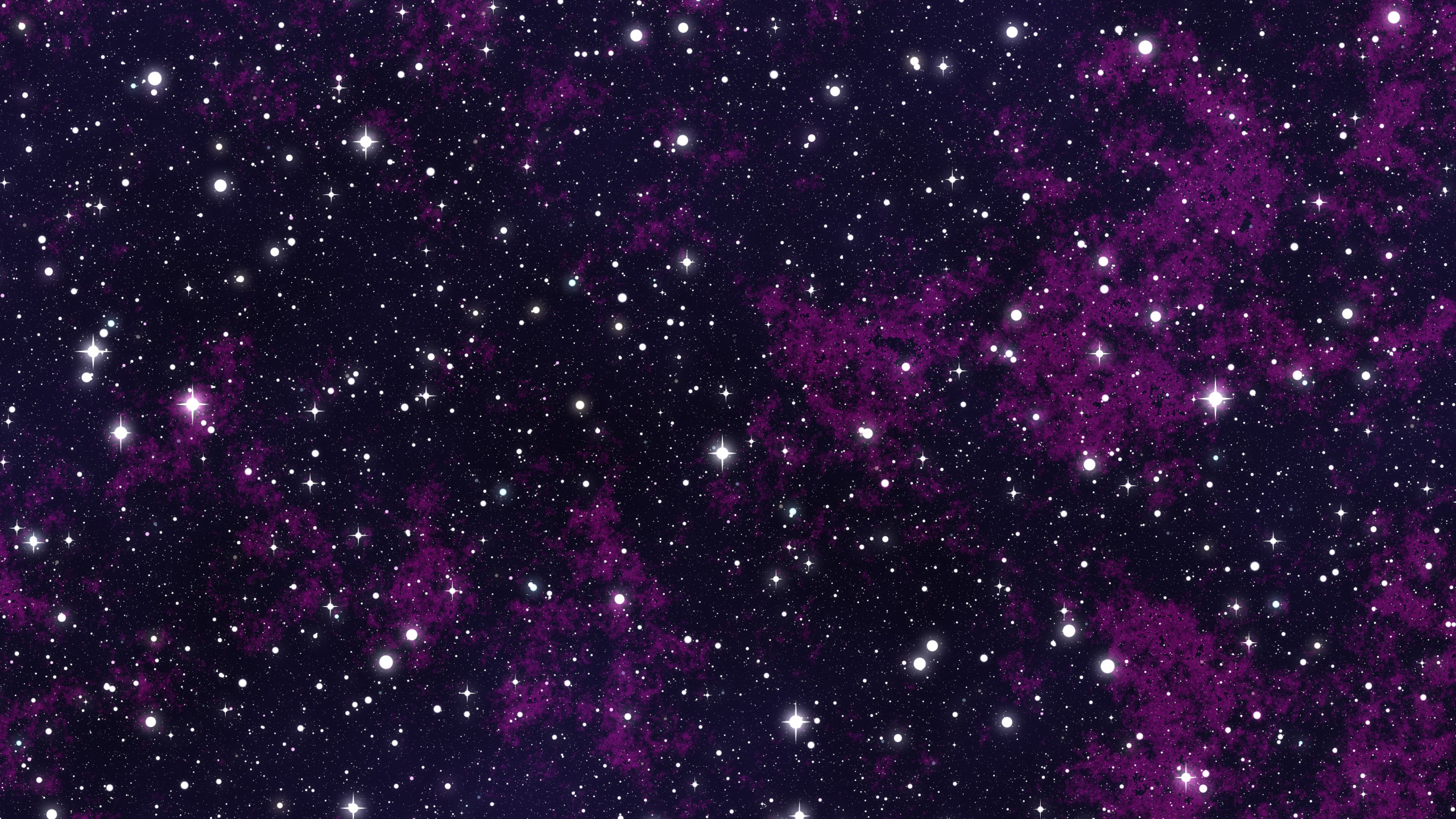 Nuit Étoilée Violette et Blanche. Wallpaper in 2560x1440 Resolution