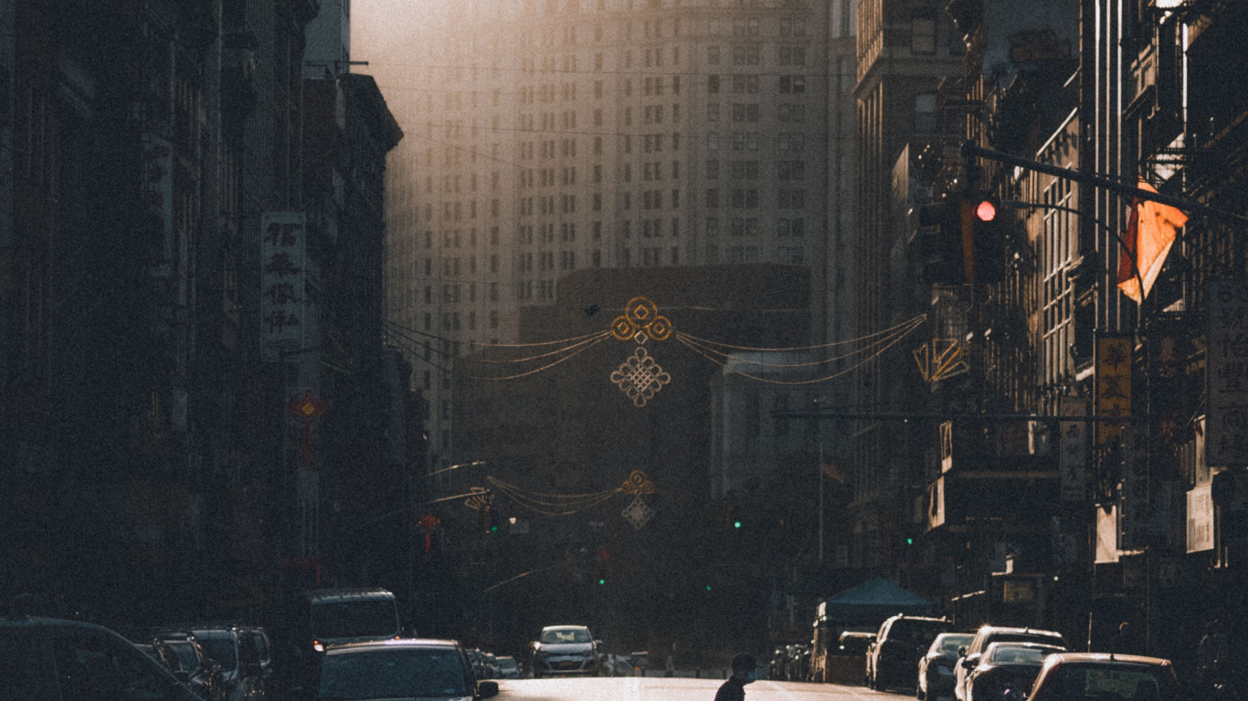 Zone Urbaine, Affiche, Bâtiment, Atmosphère, Gratte-ciel. Wallpaper in 1366x768 Resolution