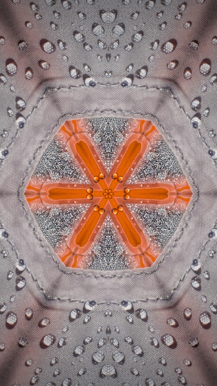 Orange, Brown, Textile, Art, Grey. Wallpaper in 750x1334 Resolution
