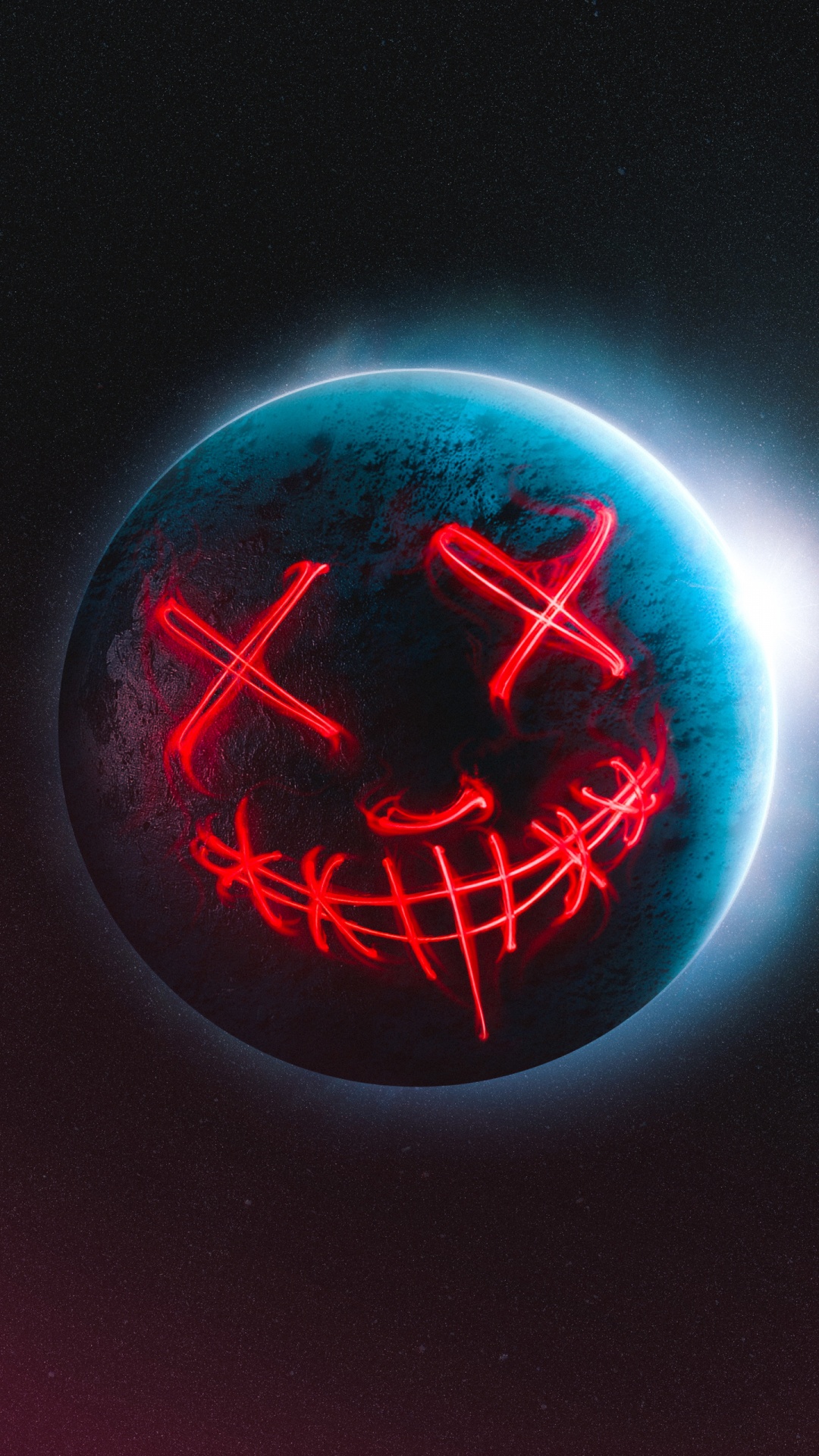 Planète Morte, Cercle, Gaz, Néon, Horloge. Wallpaper in 1080x1920 Resolution