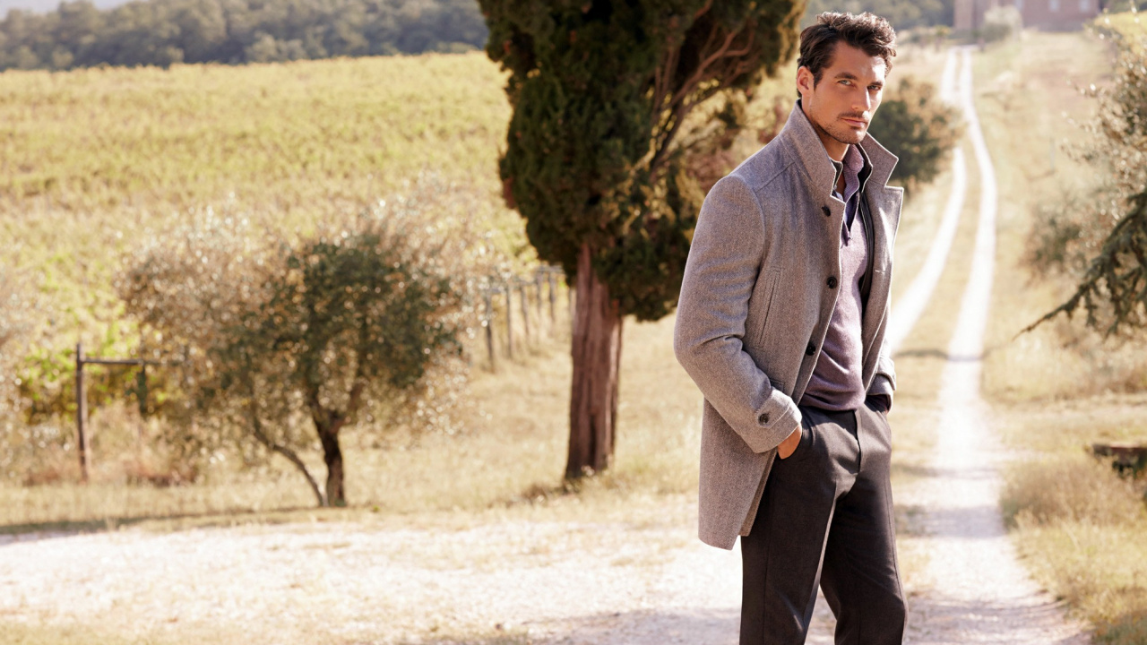 David Gandy, Model, Suit, Fashion, Tree. Wallpaper in 1280x720 Resolution