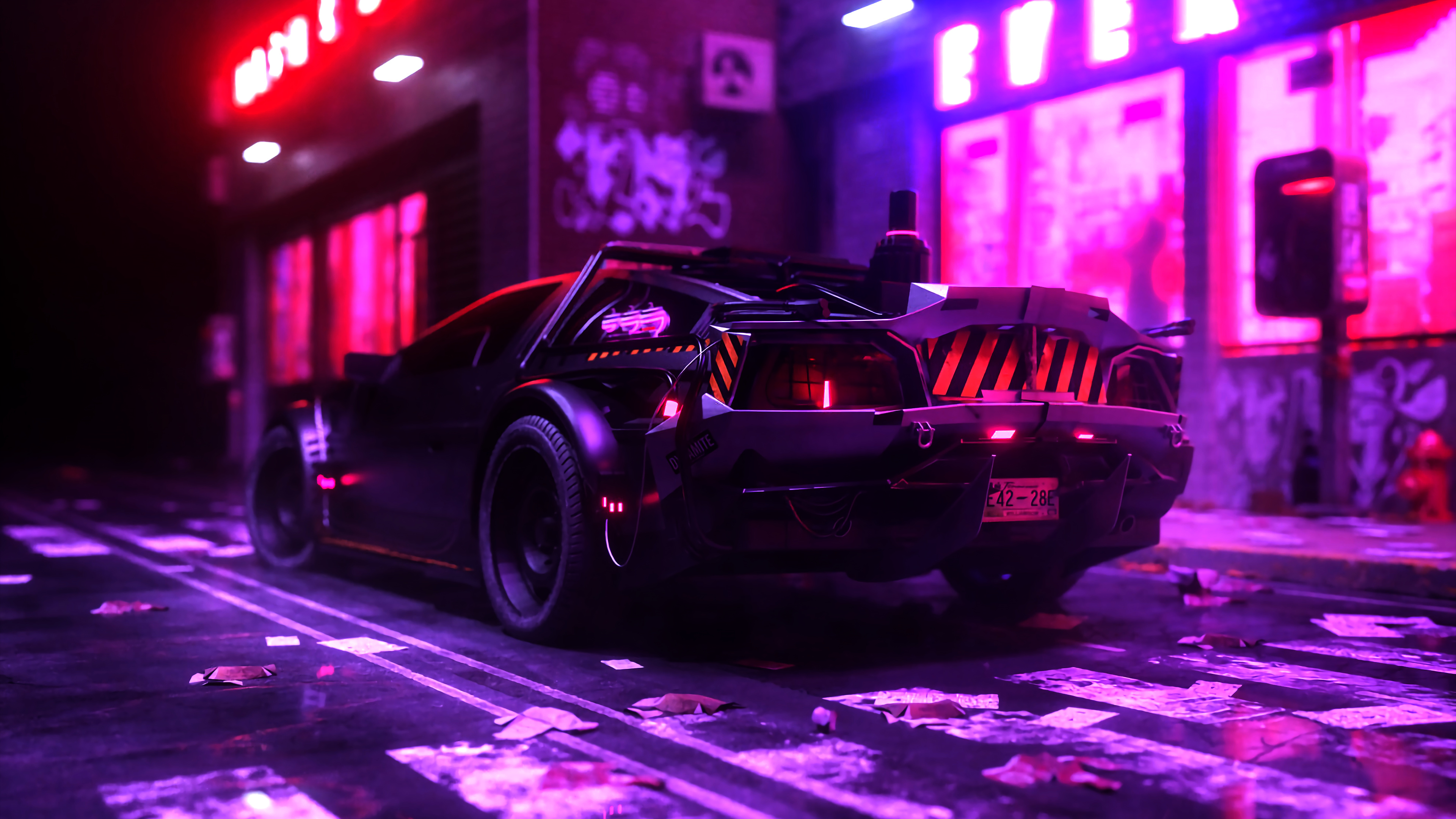 Light, Art, Synthwave, From Womb to Doom, Work of Art. Wallpaper in 3840x2160 Resolution