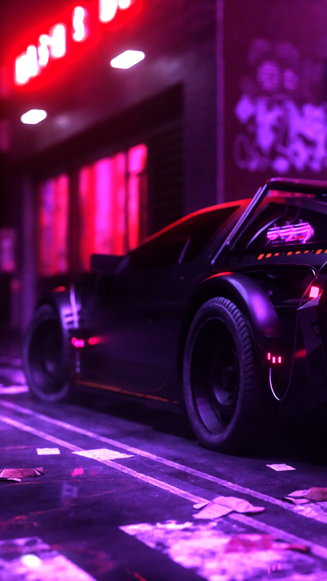 Lumière, Art, Synthwave, de L'utérus au Destin, le Travail de L'art. Wallpaper in 1080x1920 Resolution