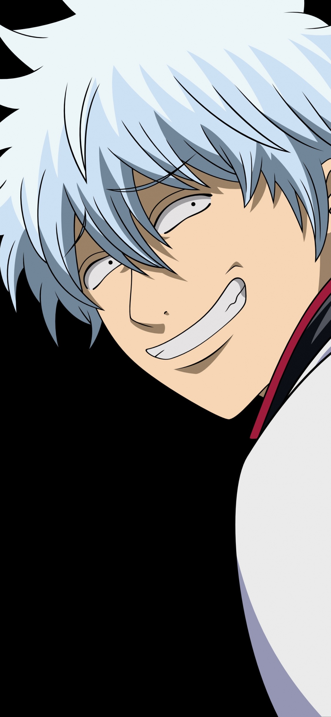 White Haired Male Anime Character. Wallpaper in 1125x2436 Resolution