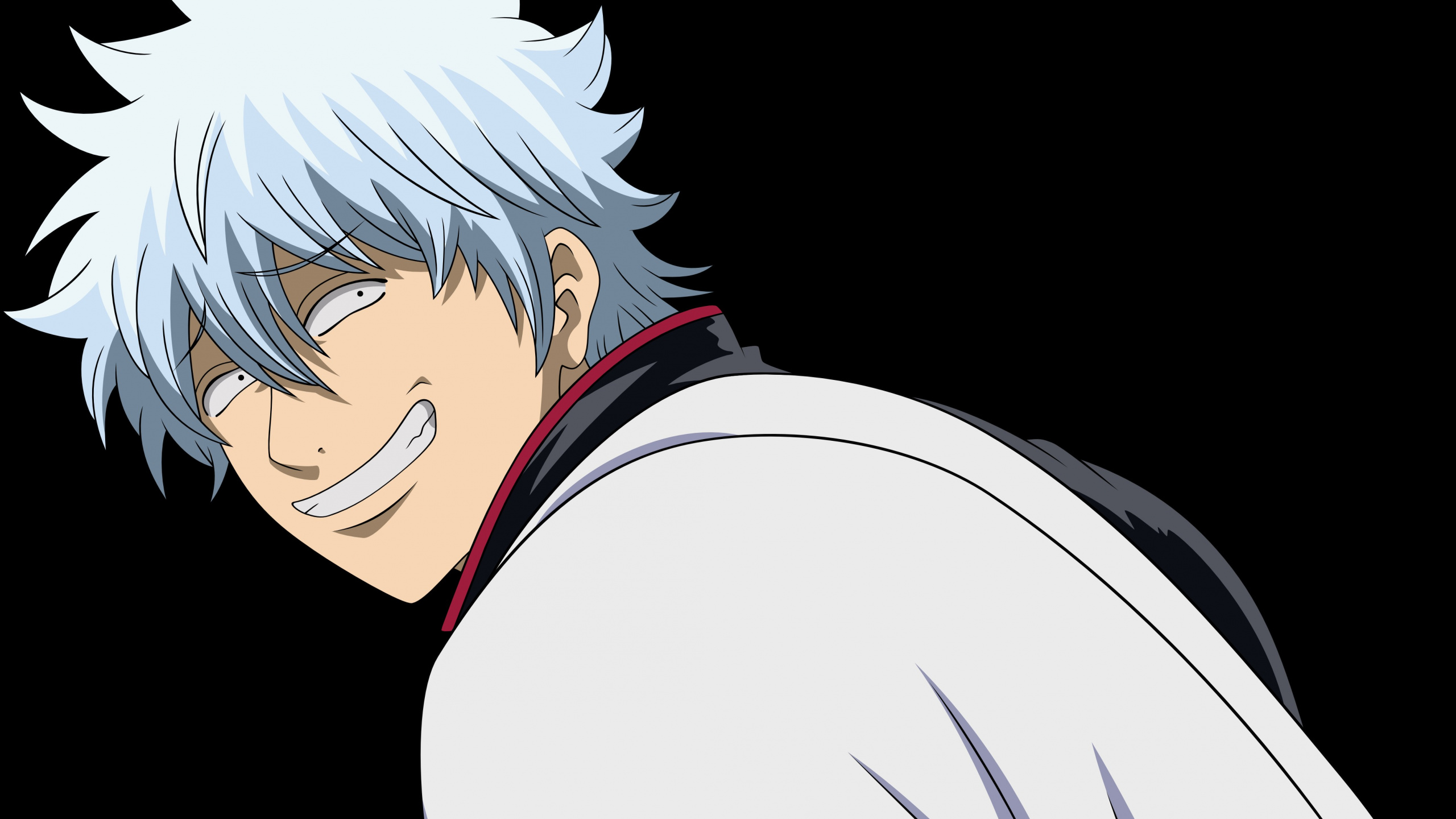 White Haired Male Anime Character. Wallpaper in 2560x1440 Resolution