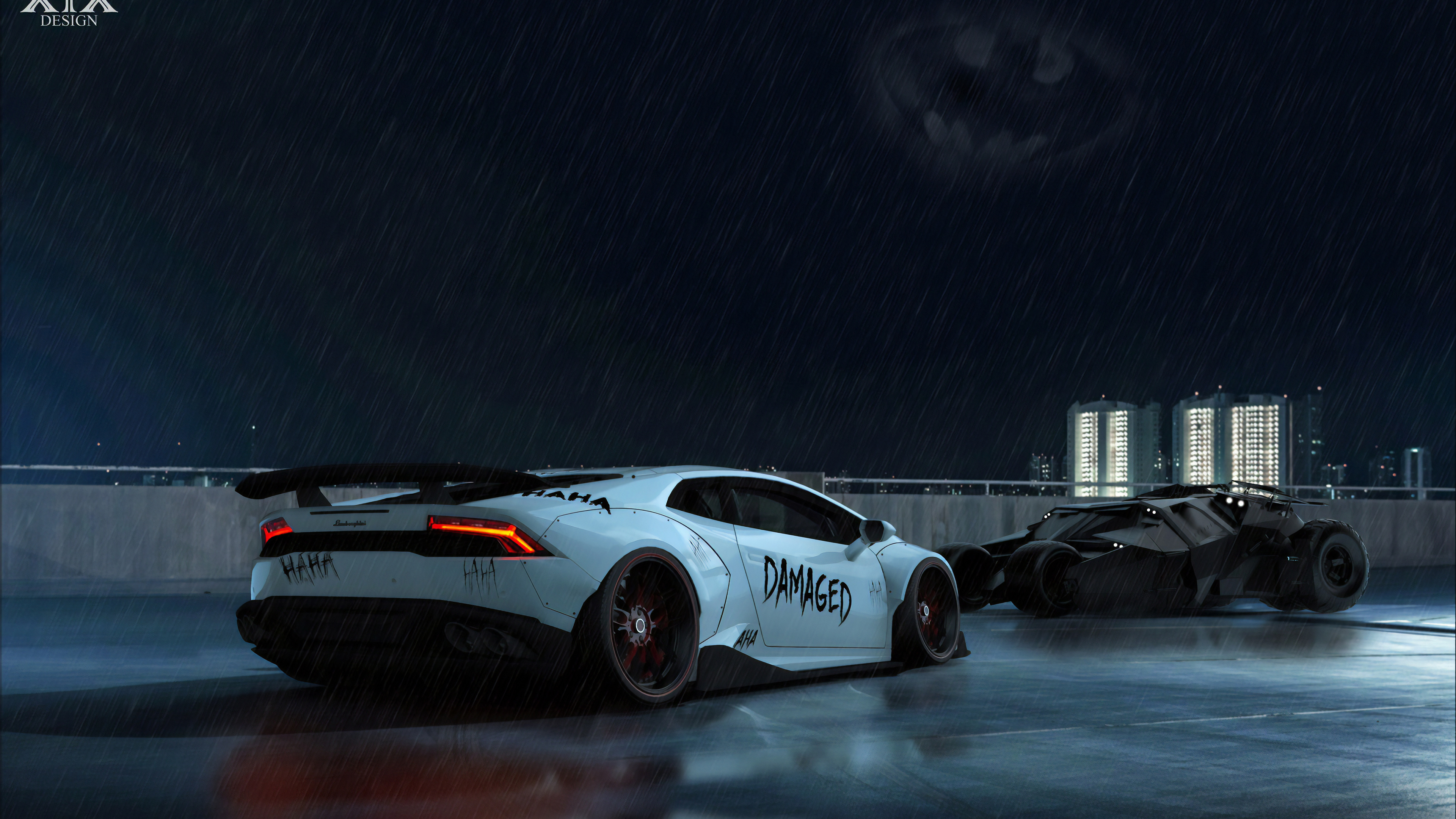 Porsche 911 Blanche Sur Route. Wallpaper in 3840x2160 Resolution