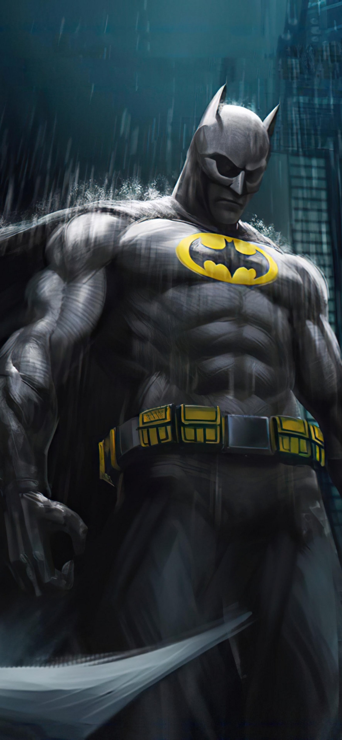 Batman, Superhero, dc Comics, Cartoon, Manche. Wallpaper in 1125x2436 Resolution