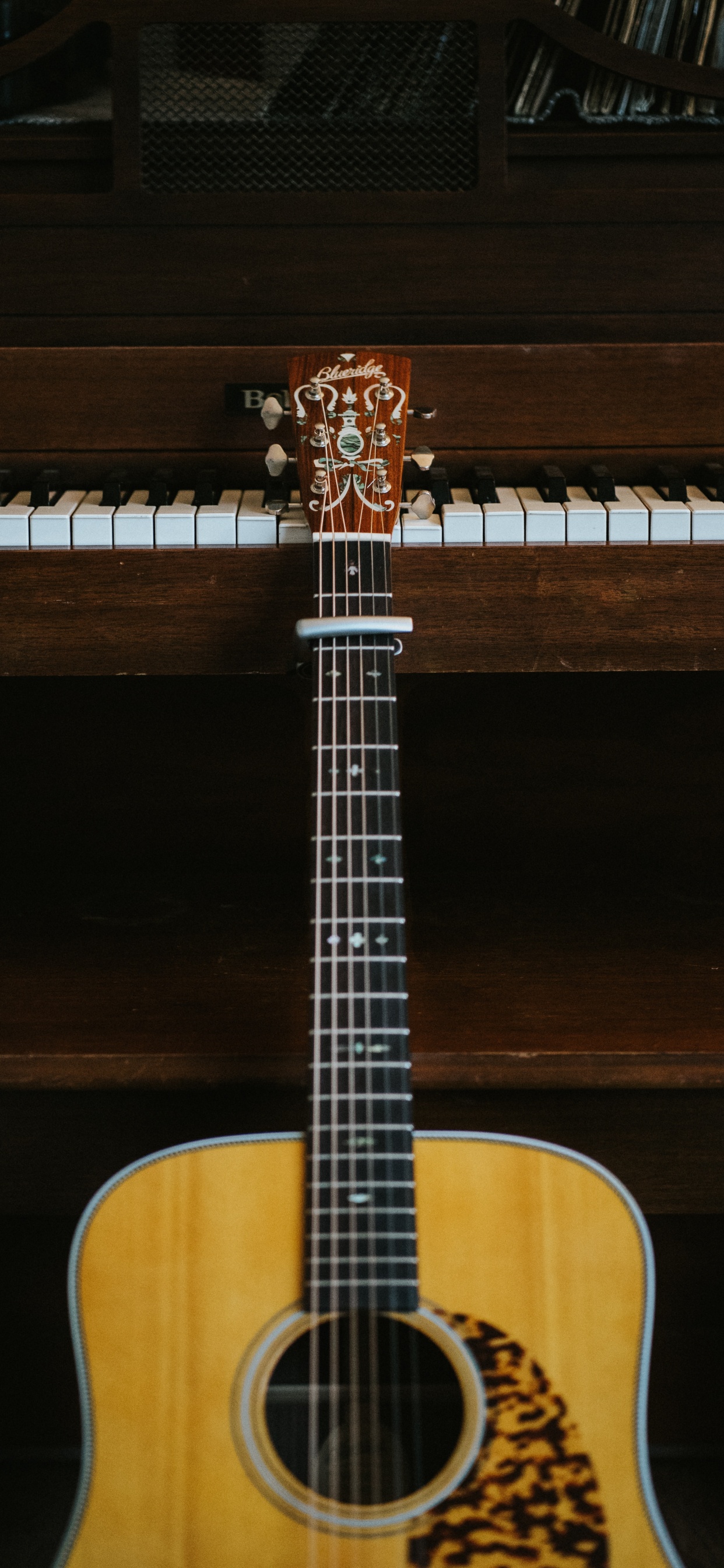 Guitar, Acoustic Guitar, Piano, String Instrument, Musical Instrument. Wallpaper in 1242x2688 Resolution
