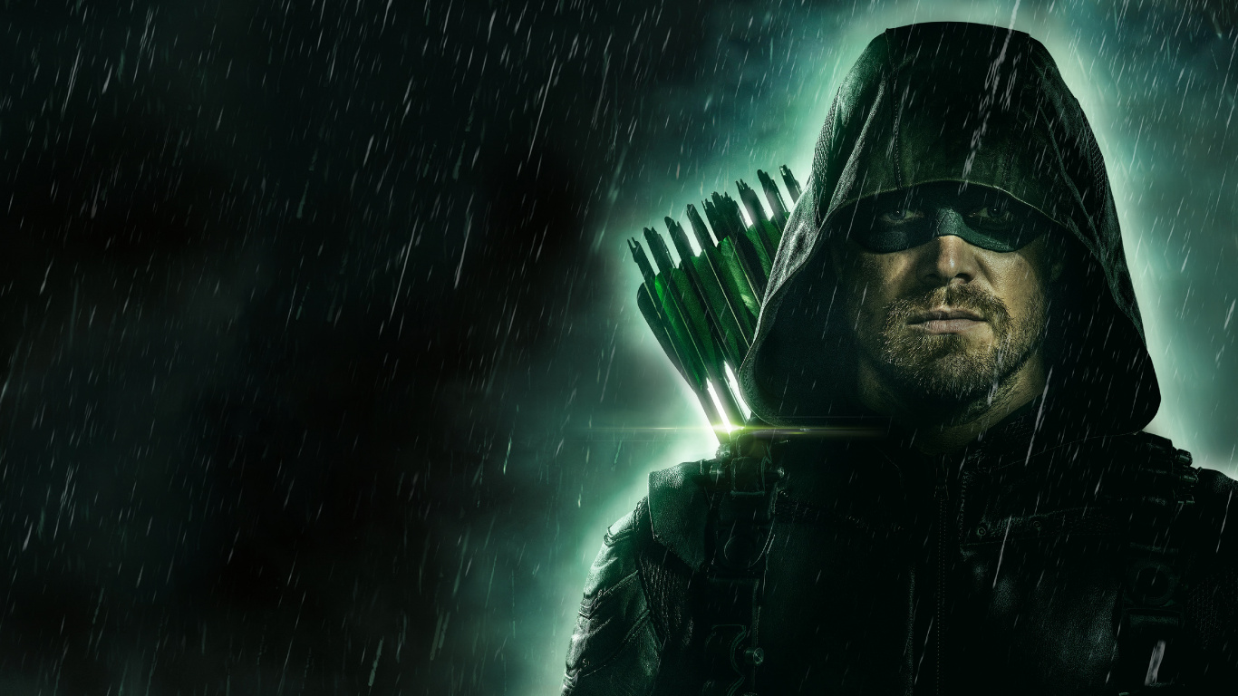 Oliver Queen, 箭头, 季节, 数字合成, 空间 壁纸 1366x768 允许