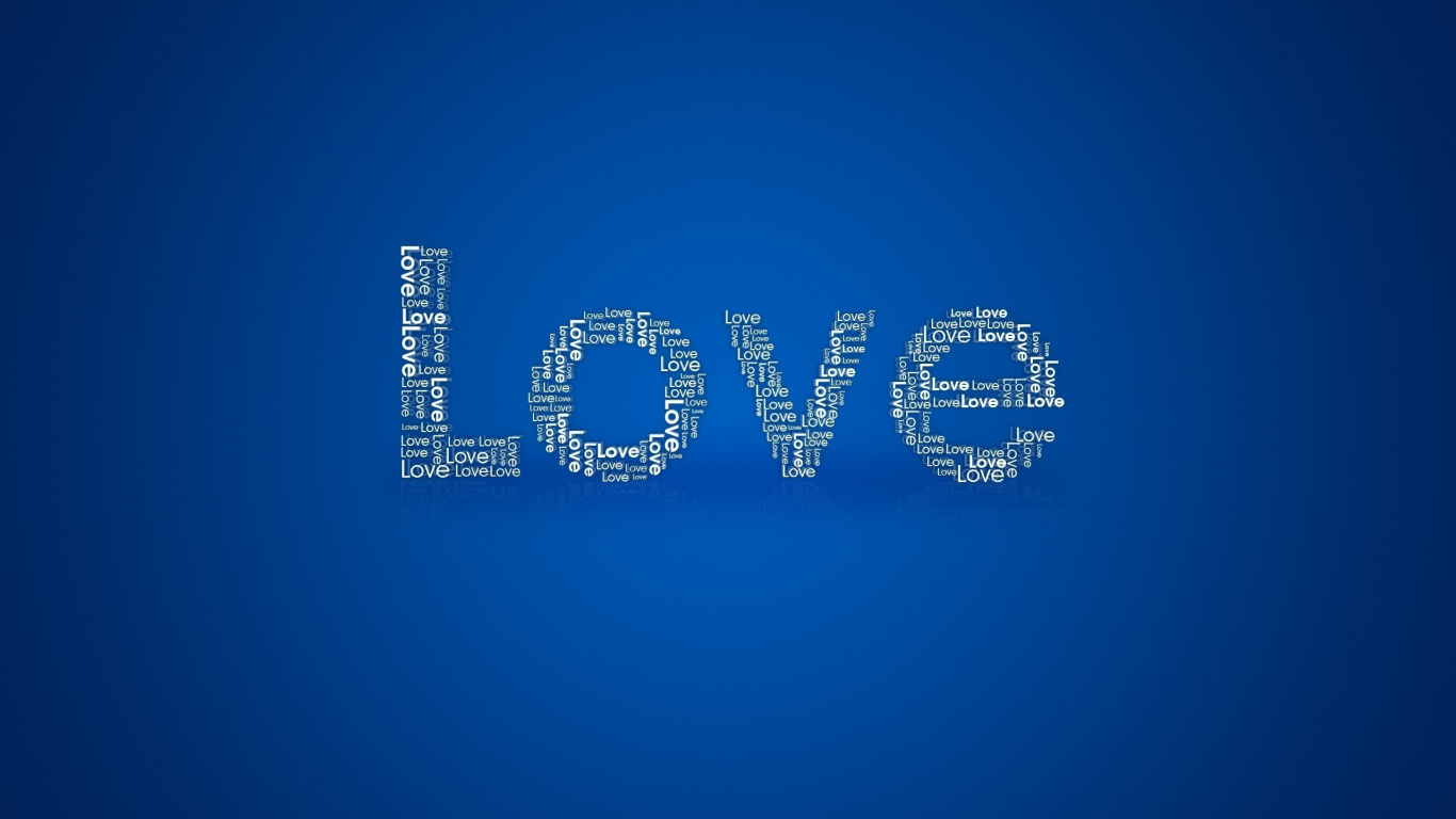 Blue, Text, Logo, Brand, Heart. Wallpaper in 1366x768 Resolution