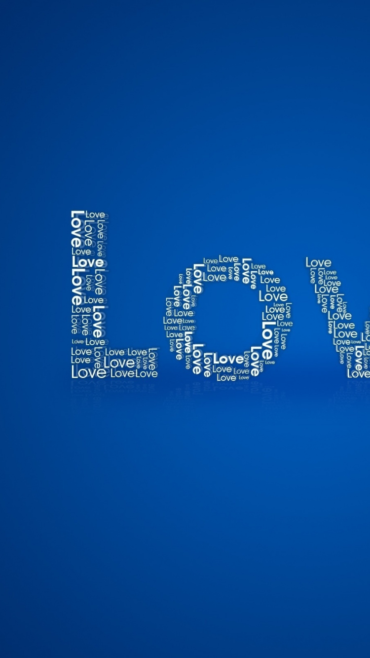 Blau, Text, Firmenzeichen, Brand, Herzen. Wallpaper in 750x1334 Resolution