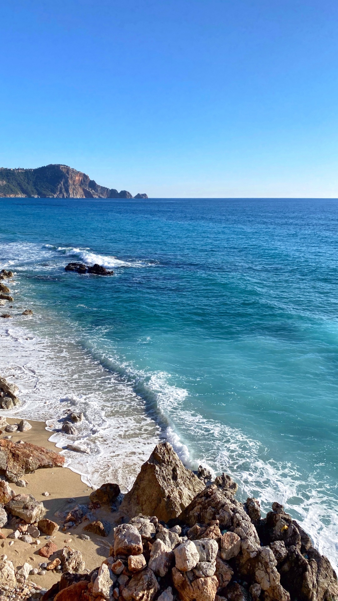 Kleopatra Strand Alanya, Wasser, Wasserressourcen, Naturlandschaft, Gelände. Wallpaper in 1080x1920 Resolution
